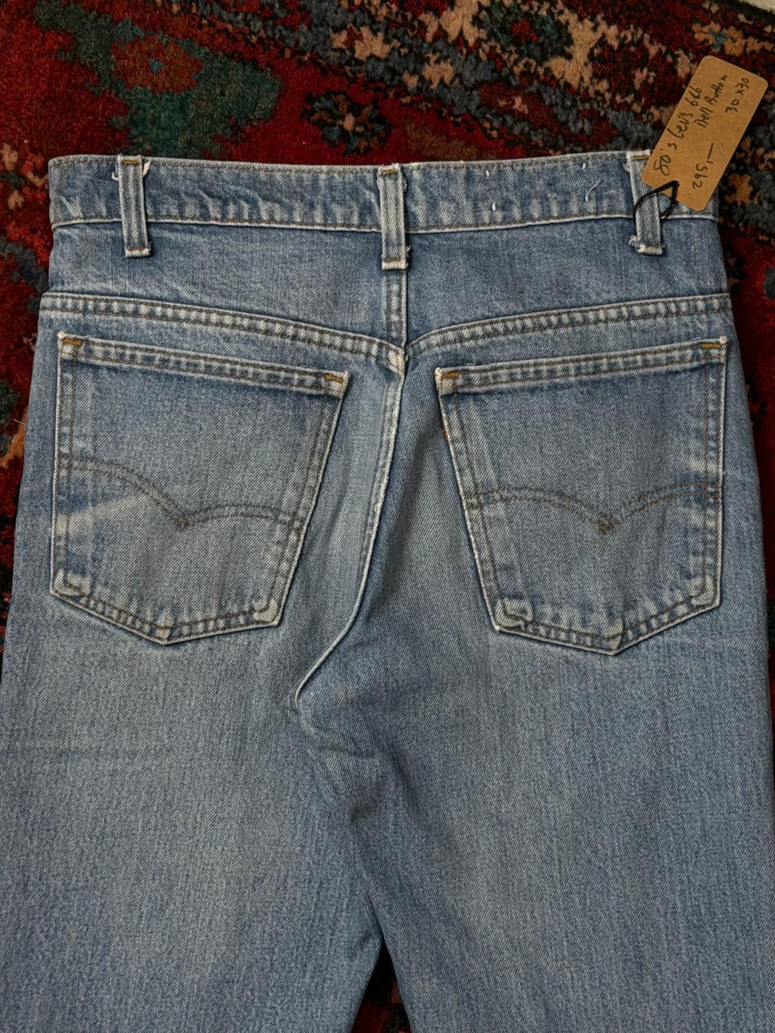 80's USA Made 빈티지 리바이스 646 벨바텀 부츠컷 오렌지탭 상품이미지6