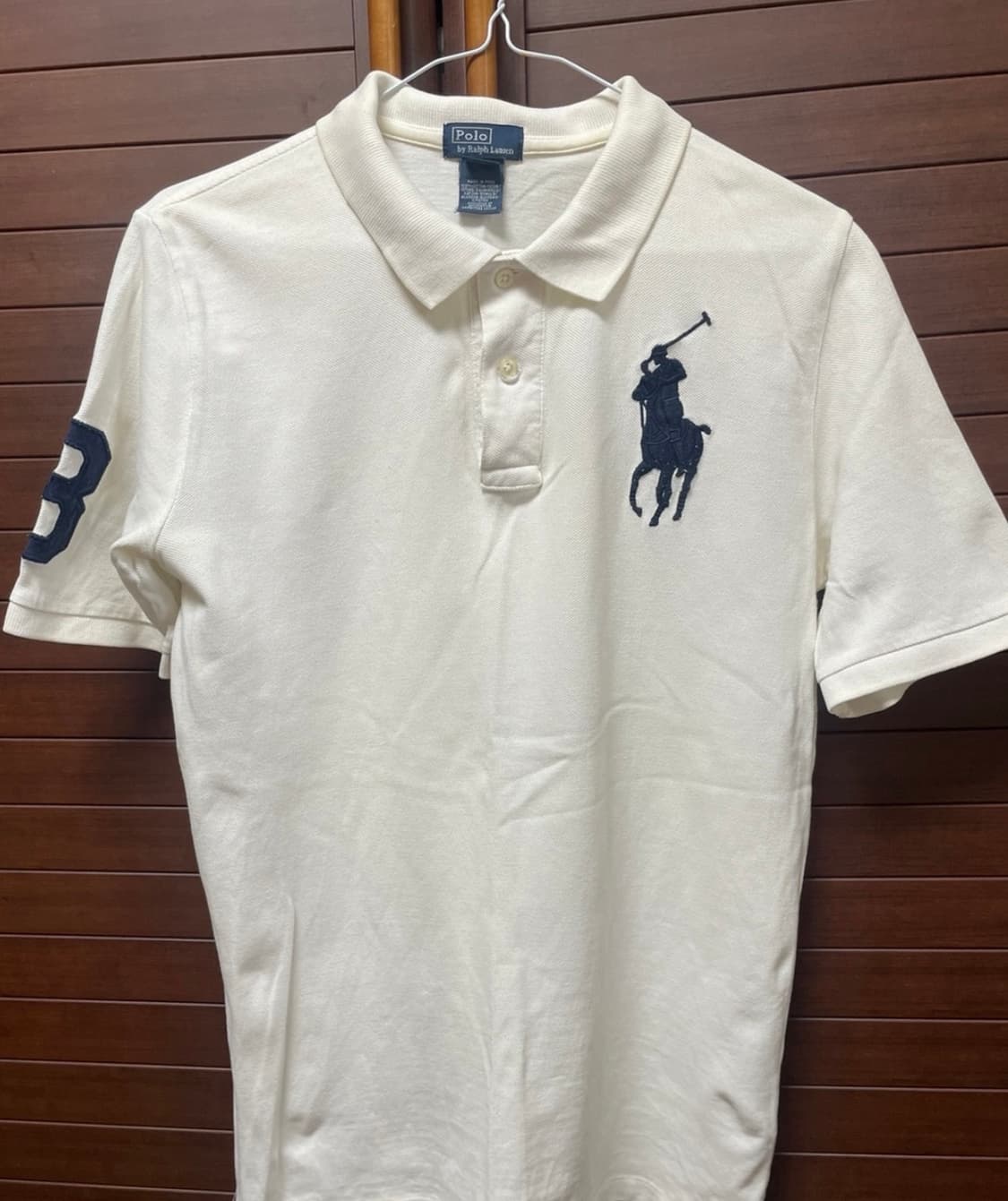 정품 폴로랄프로렌 빅포니 화이트 카라 반팔티 XL 상품이미지1