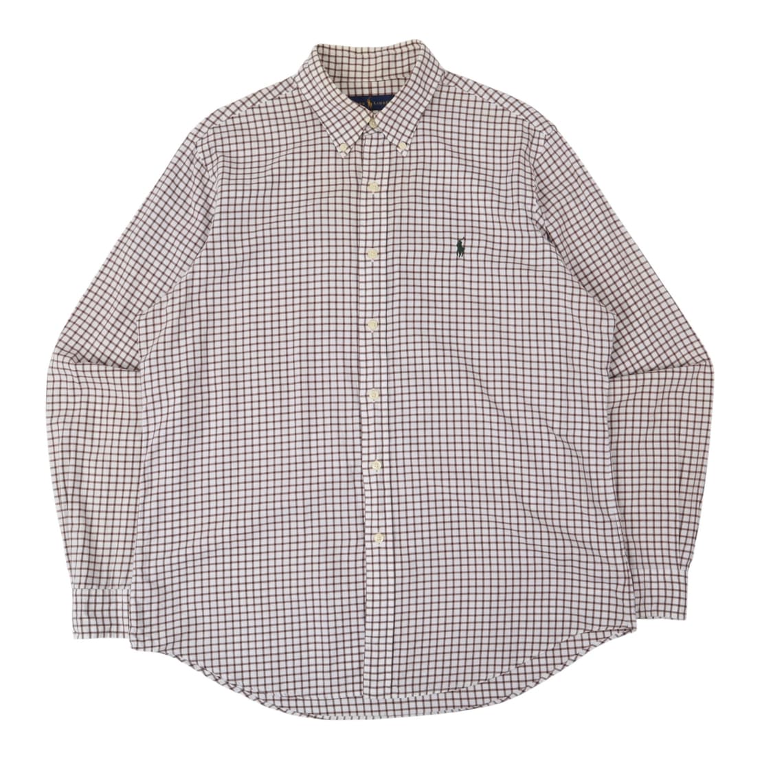 폴로 랄프로렌 브라운 체크 코튼 셔츠 상품이미지1