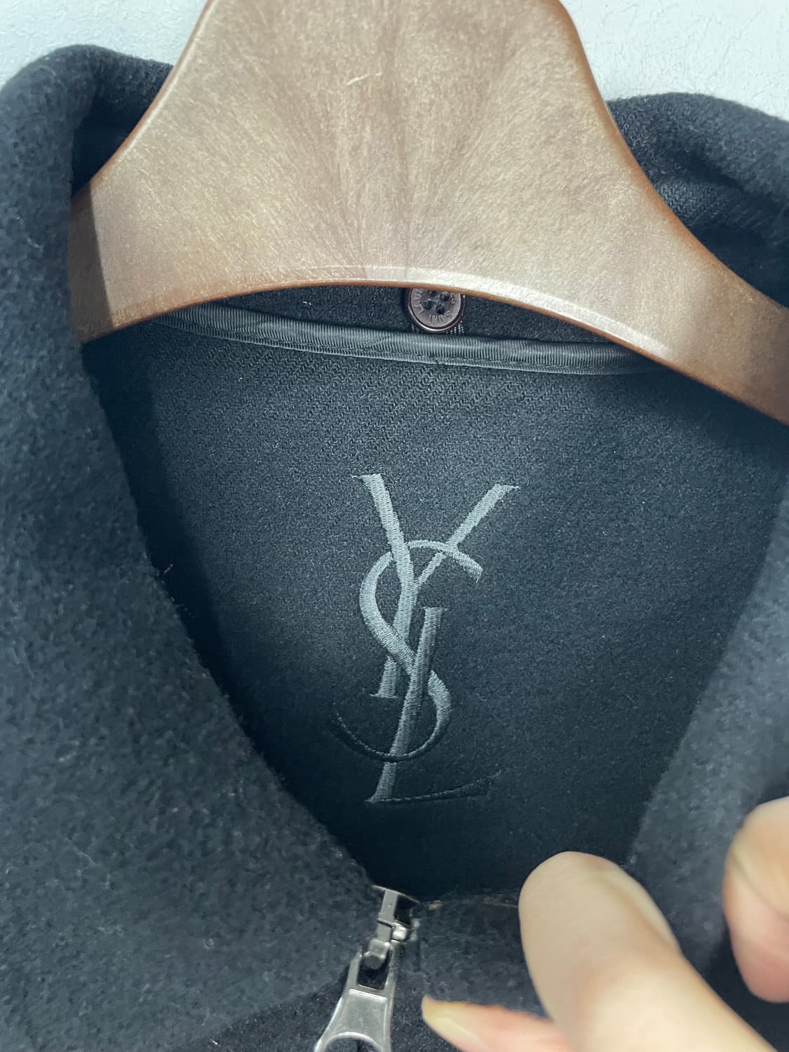 입생로랑 블랙 울 블루종 자켓 H1398 상품이미지5