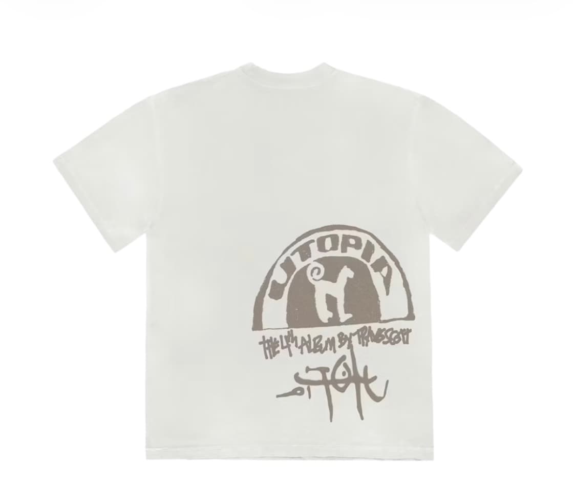 Travis Scott Utopia T-Shirt C3 White Pac 상품이미지2