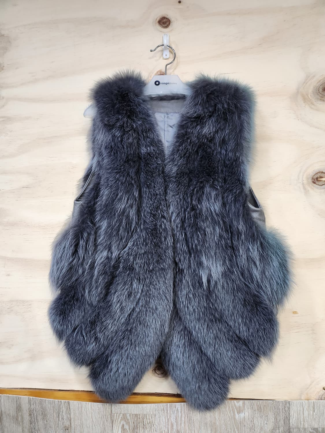 544) 제이블랑컬렉션 로얄폭스퍼 양가죽 베스트 상품이미지1