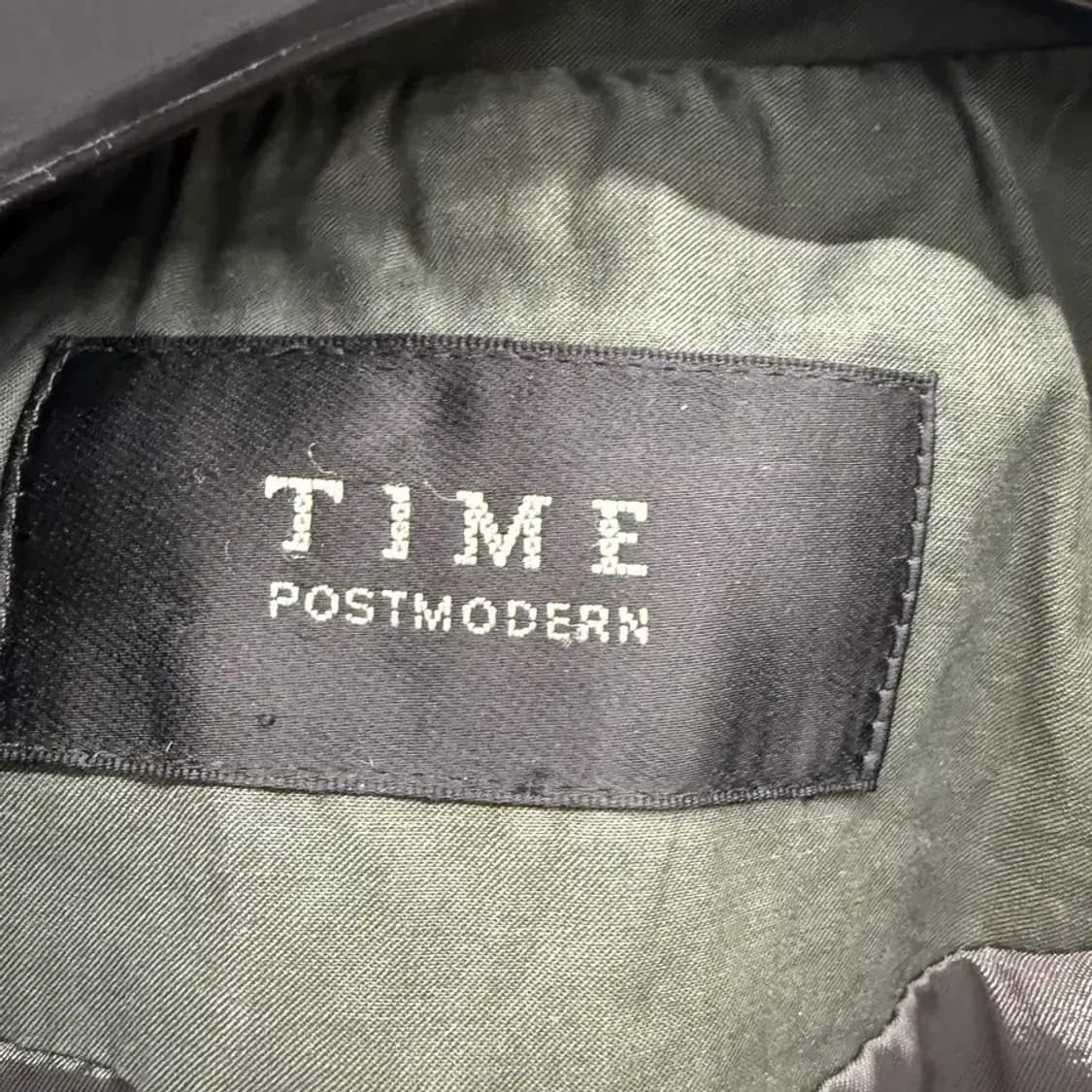 TIME 타임 트렌치 코트 카키색 M 상품이미지3