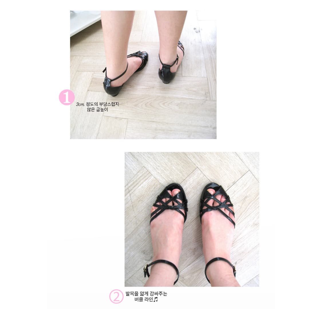 츠모리치사토 트위스트 에나멜 샌들 상품이미지4