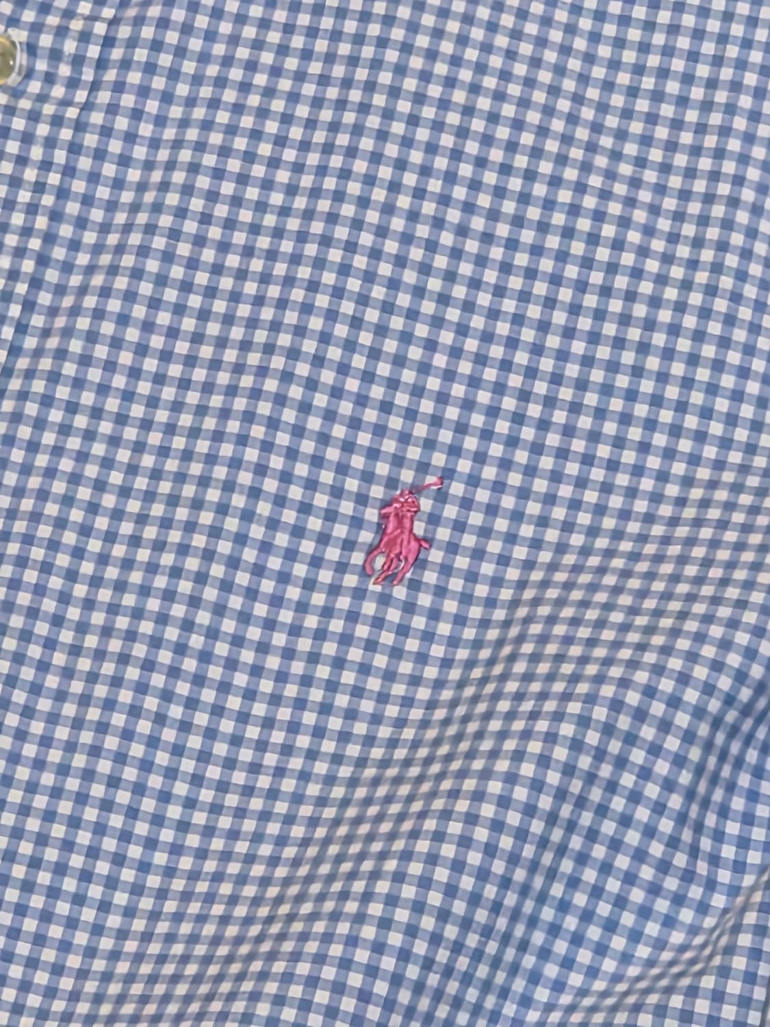 Polo 폴로 베이비블루 깅엄체크 긴팔셔츠 상품이미지2