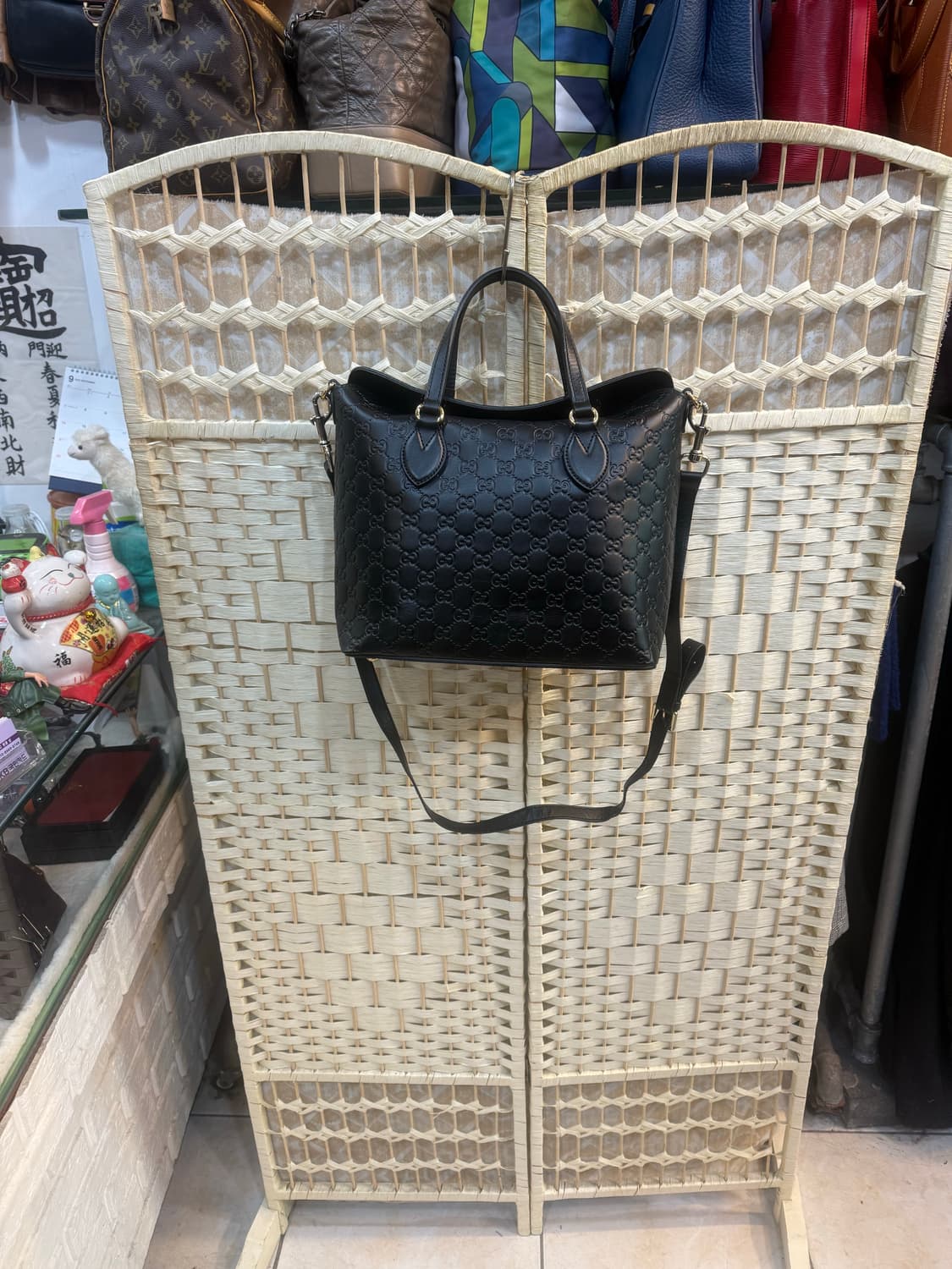 정품 구찌 GG로고 시마 레더 탑 핸들 2way백 팝니다 상품이미지1