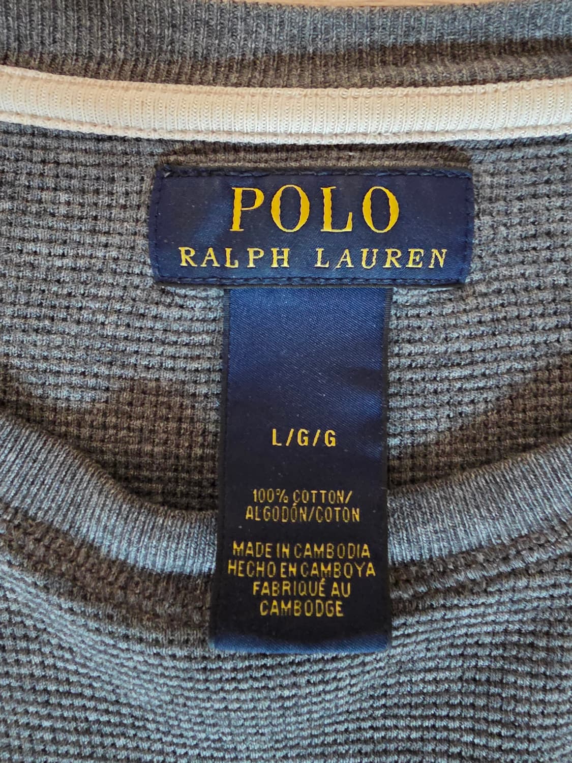 폴로 Cotten Standard Fit 니트 Dark Grey L/G
 상품이미지4