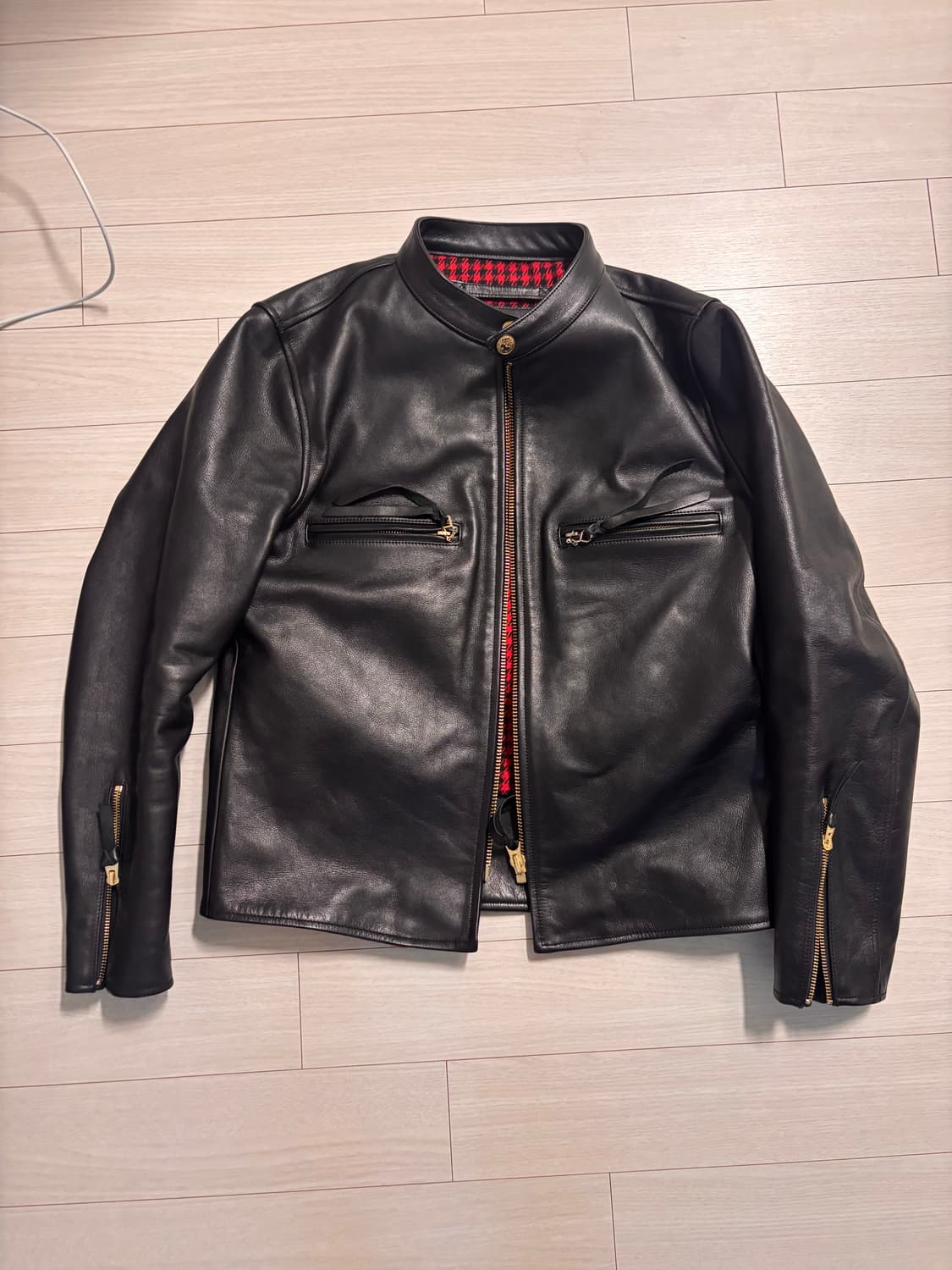 (XLsize) 말가죽 카페레이서 j100 가죽자켓 상품이미지1