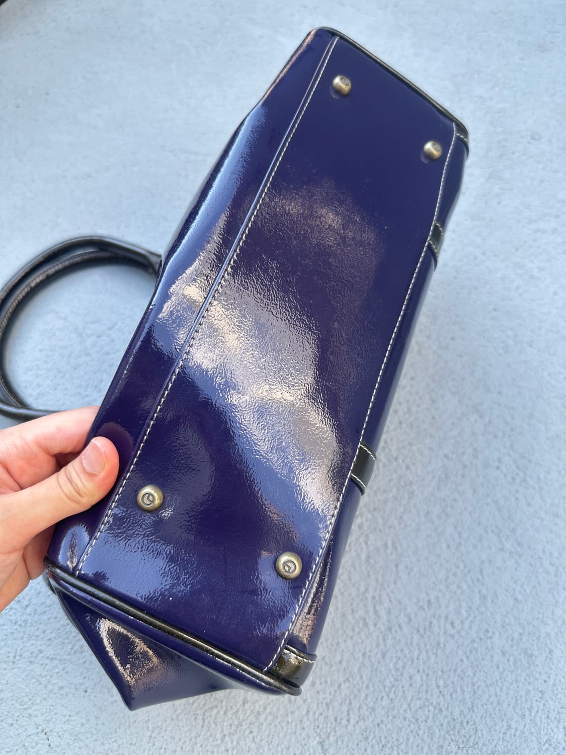CAPACCI enamel purple hand bag 상품이미지4