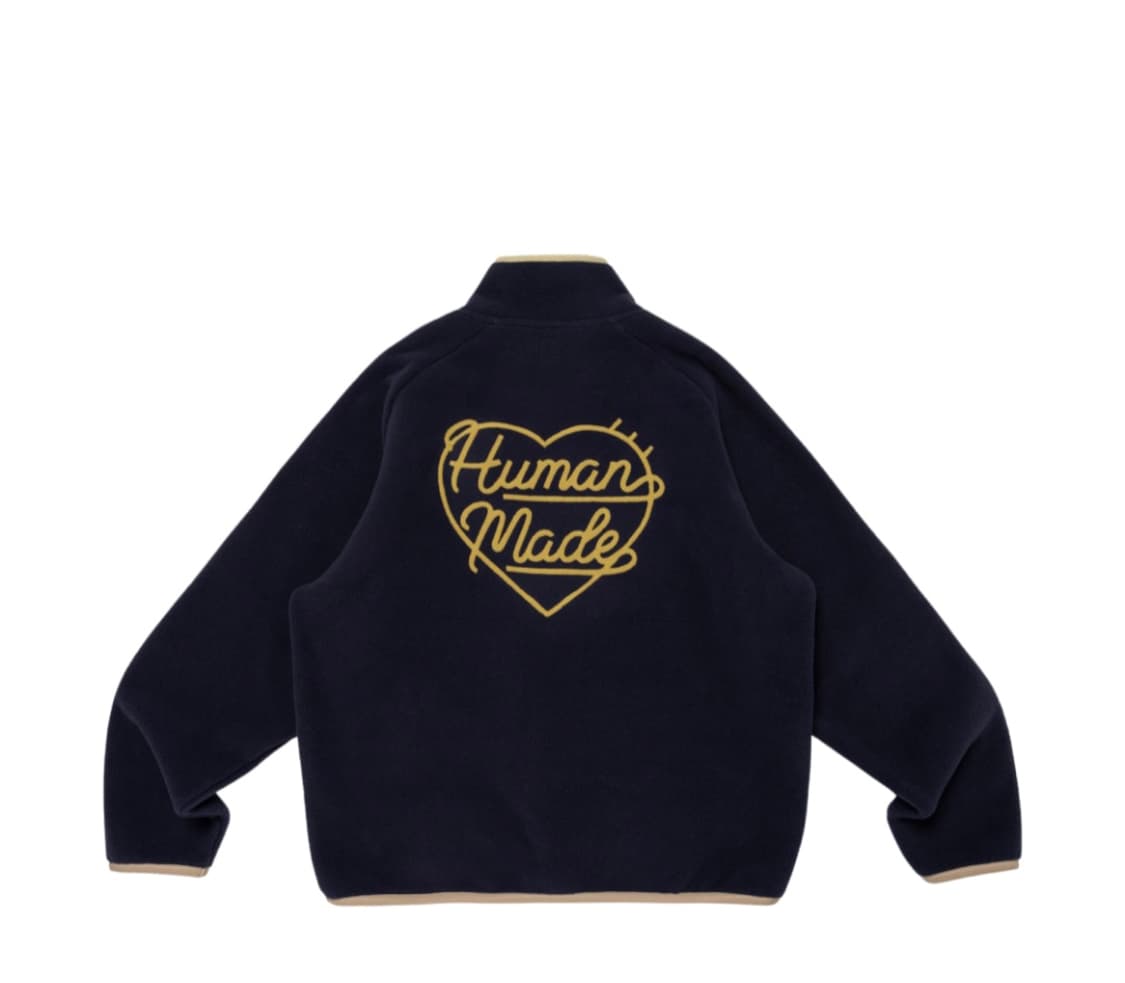 [L]휴먼메이드 하프집업 후리스 네이비 상품이미지2
