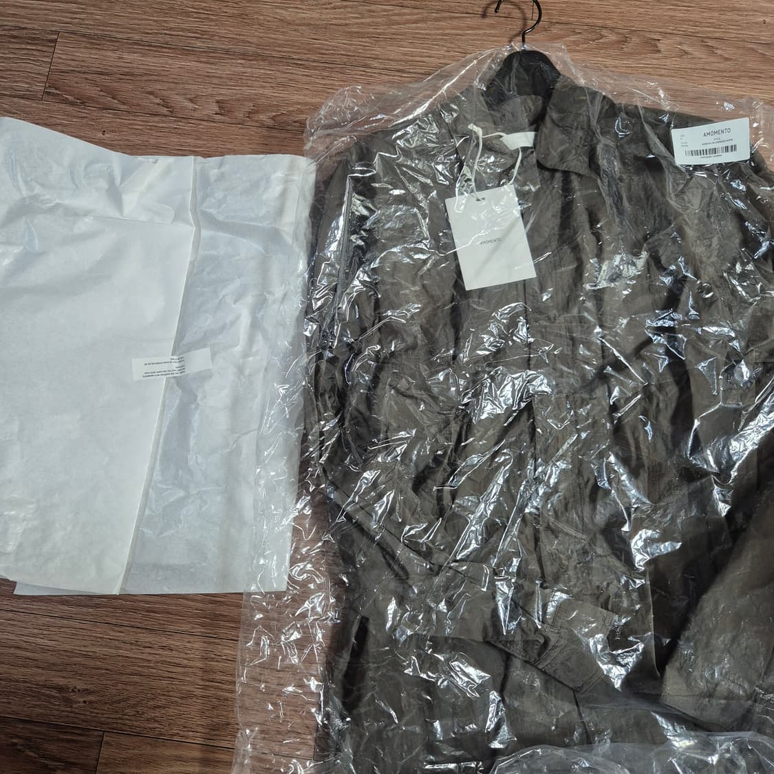 아모멘토 25SS 시어 나일론 오버핏 셔츠 상품이미지2