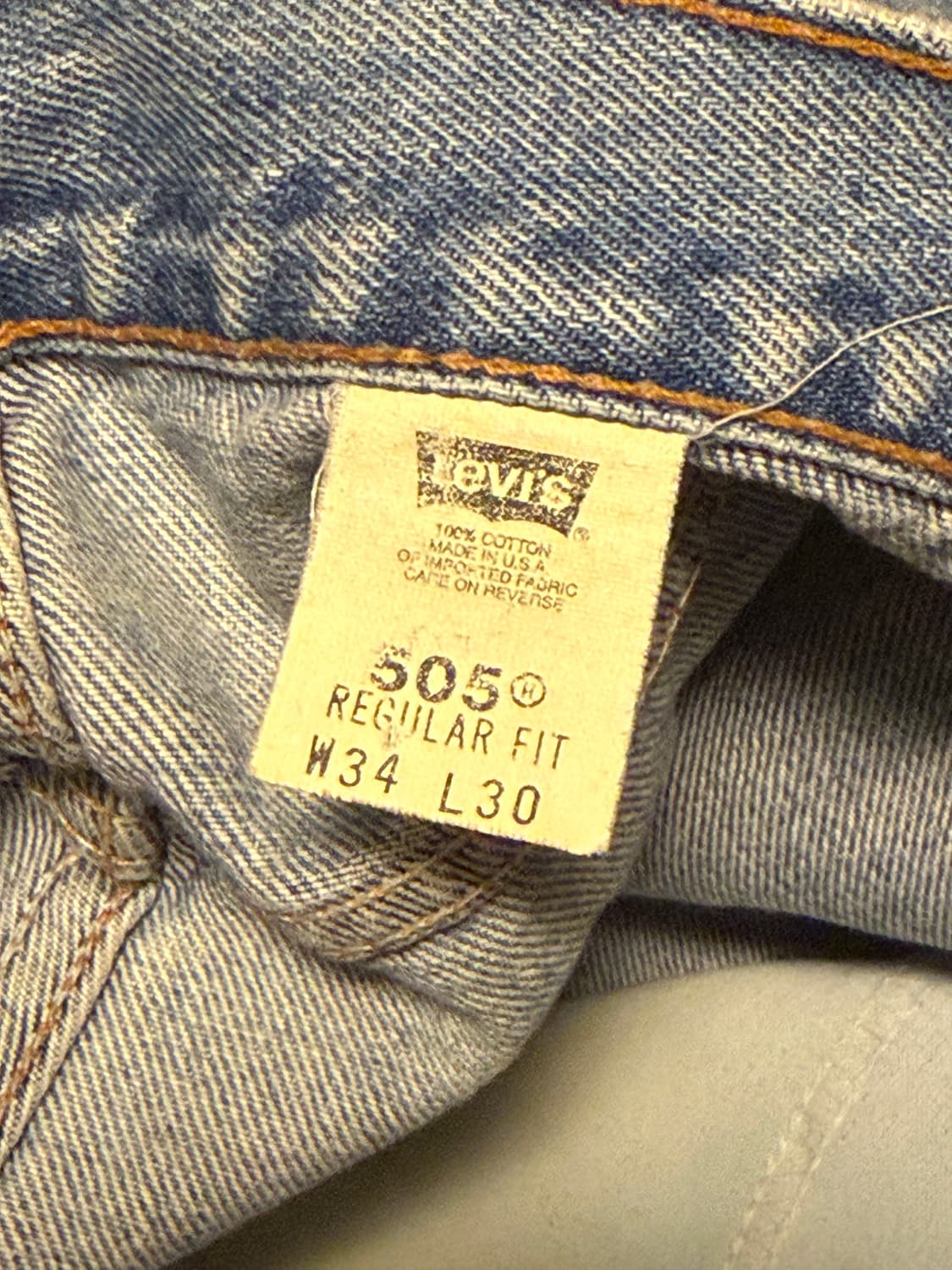 90s 리바이스 USA 505 34x30 상품이미지4