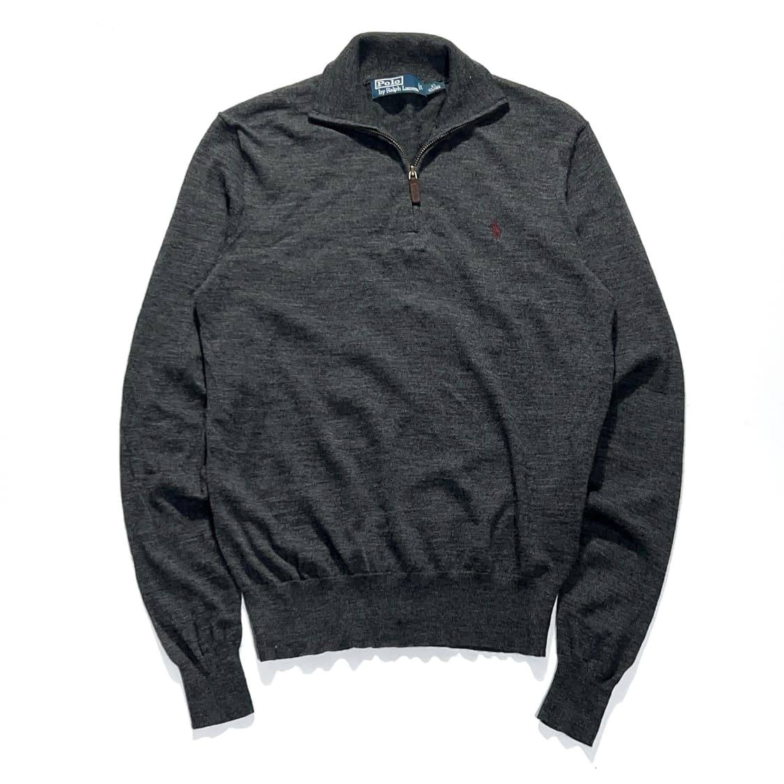 폴로 쿼터집 반집업 니트 상품이미지1