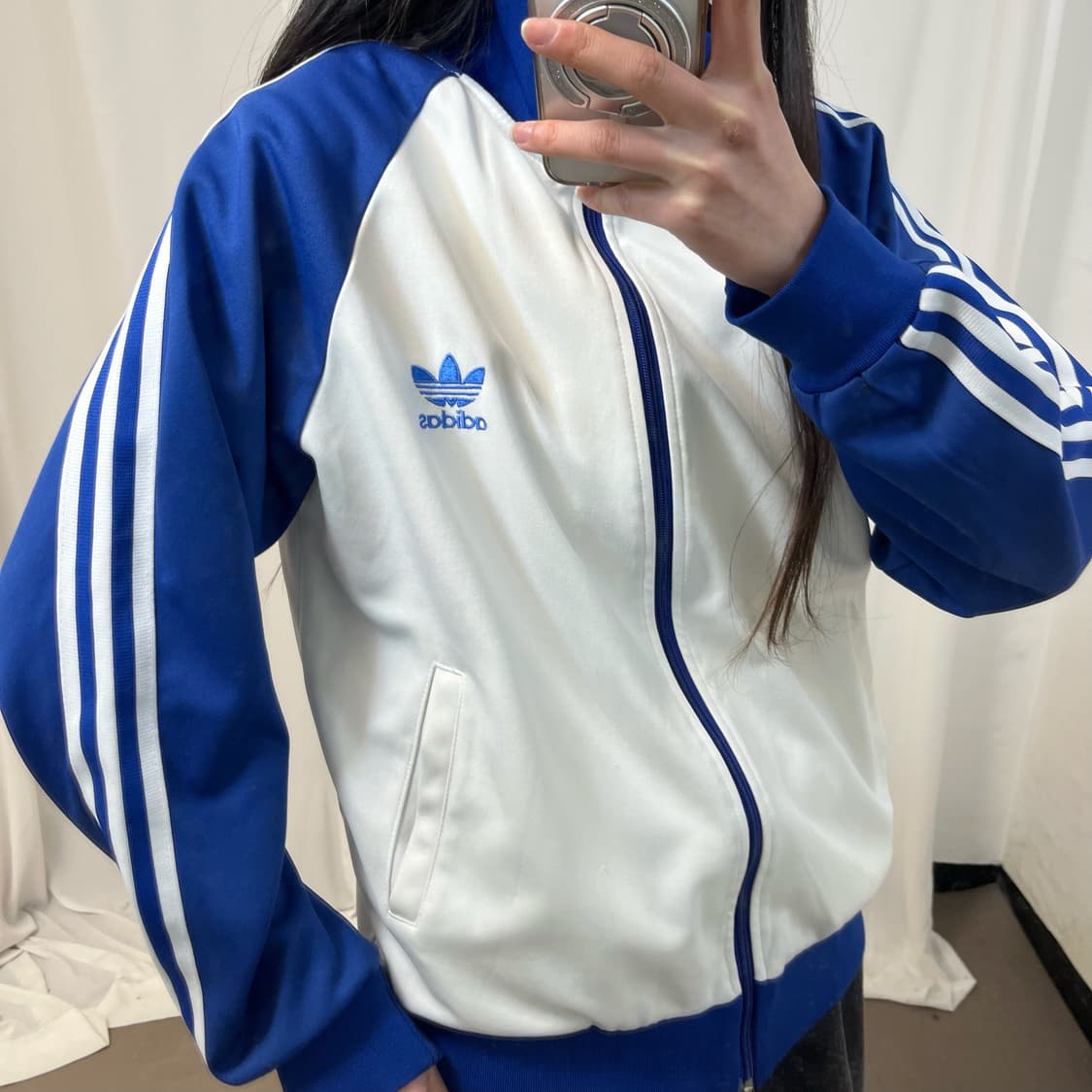Adidas 00’s blue raglan jersey 상품이미지3