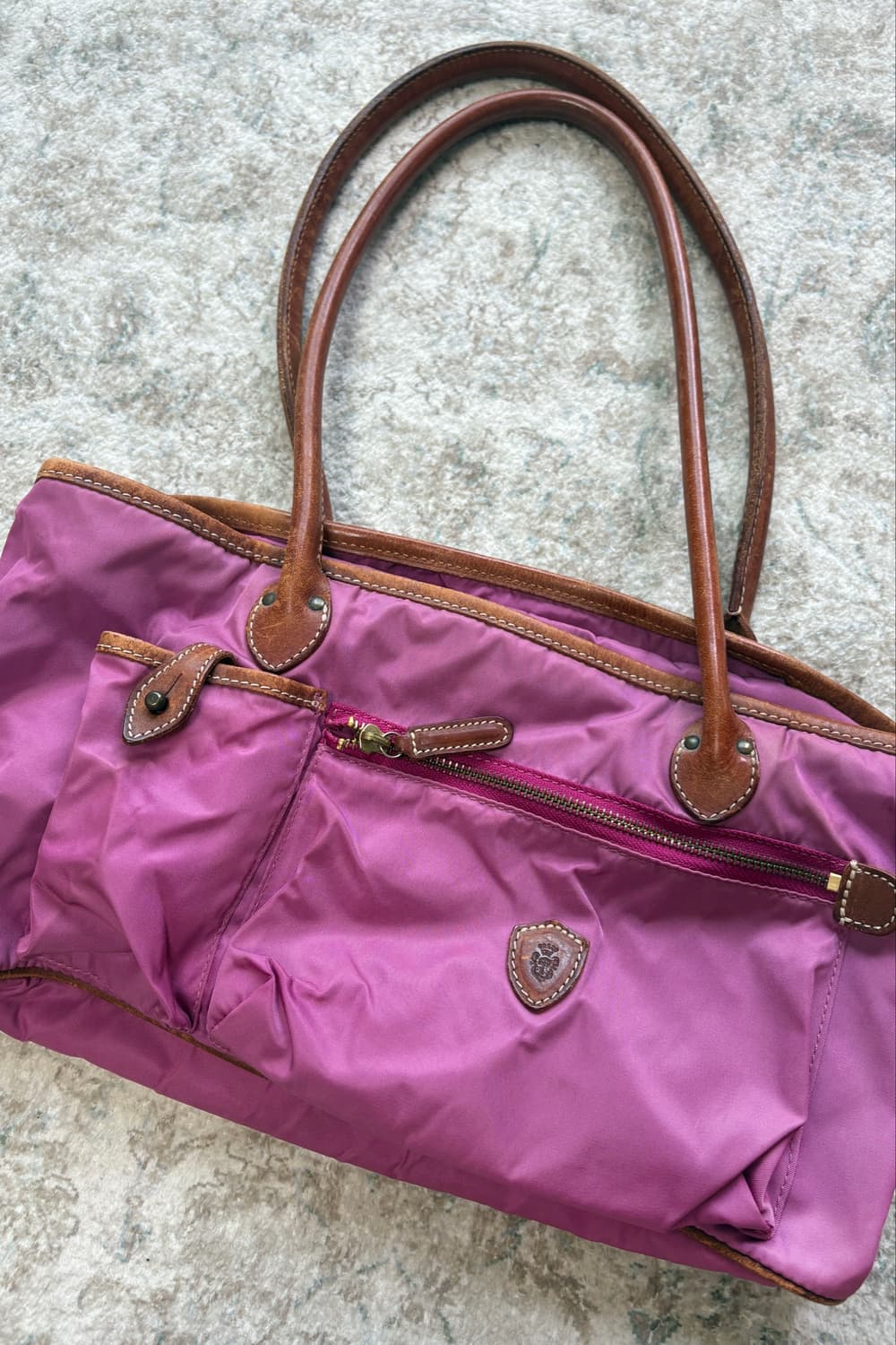 Nylon Leather Shoulder Bag 상품이미지3