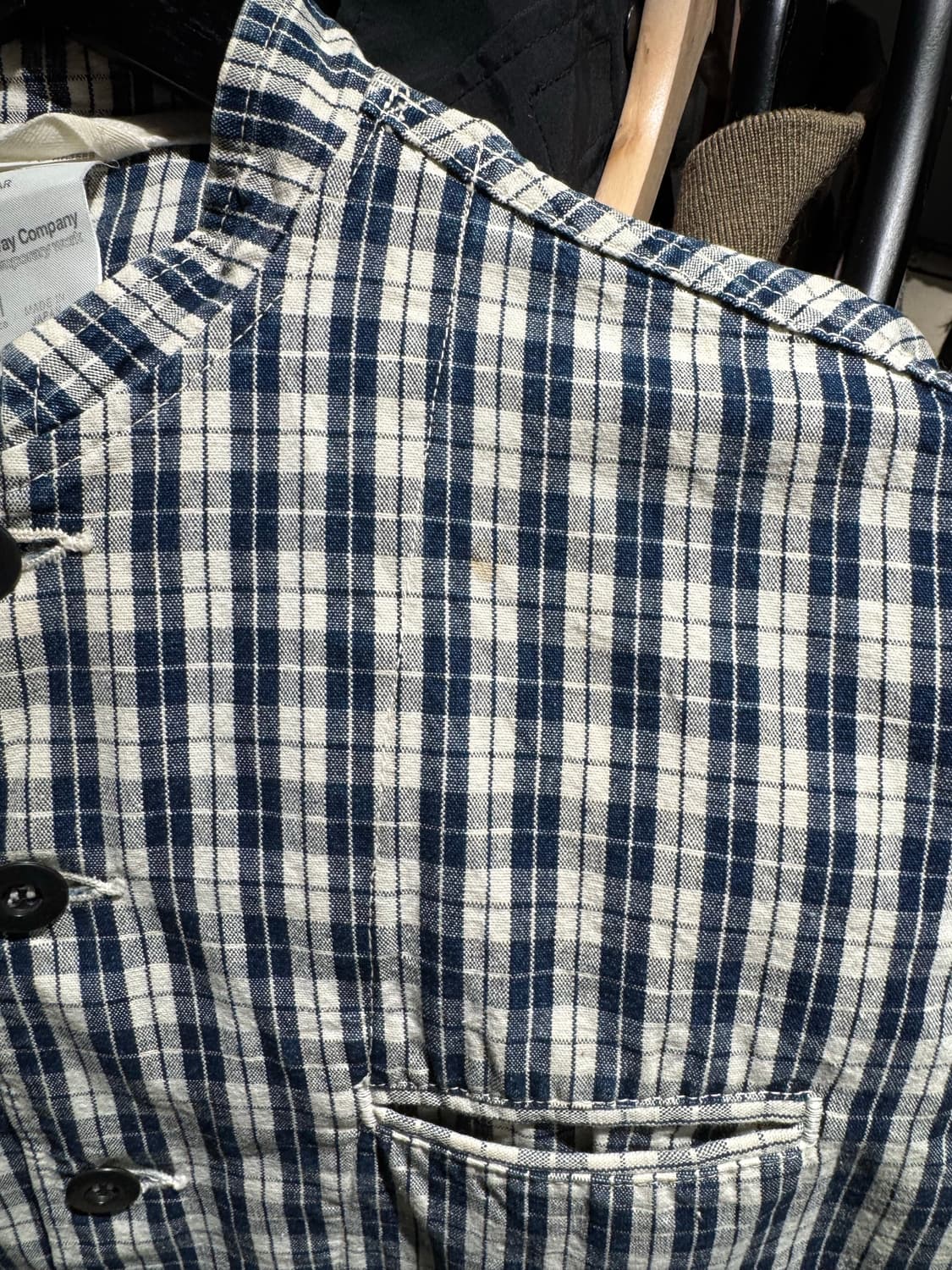 블루웨이컴퍼니 스탠드카라 체크셔츠  상품이미지7