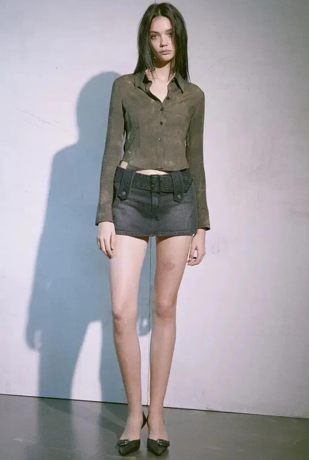 페인오어플레져 마르스 데님스커트 상품이미지2
