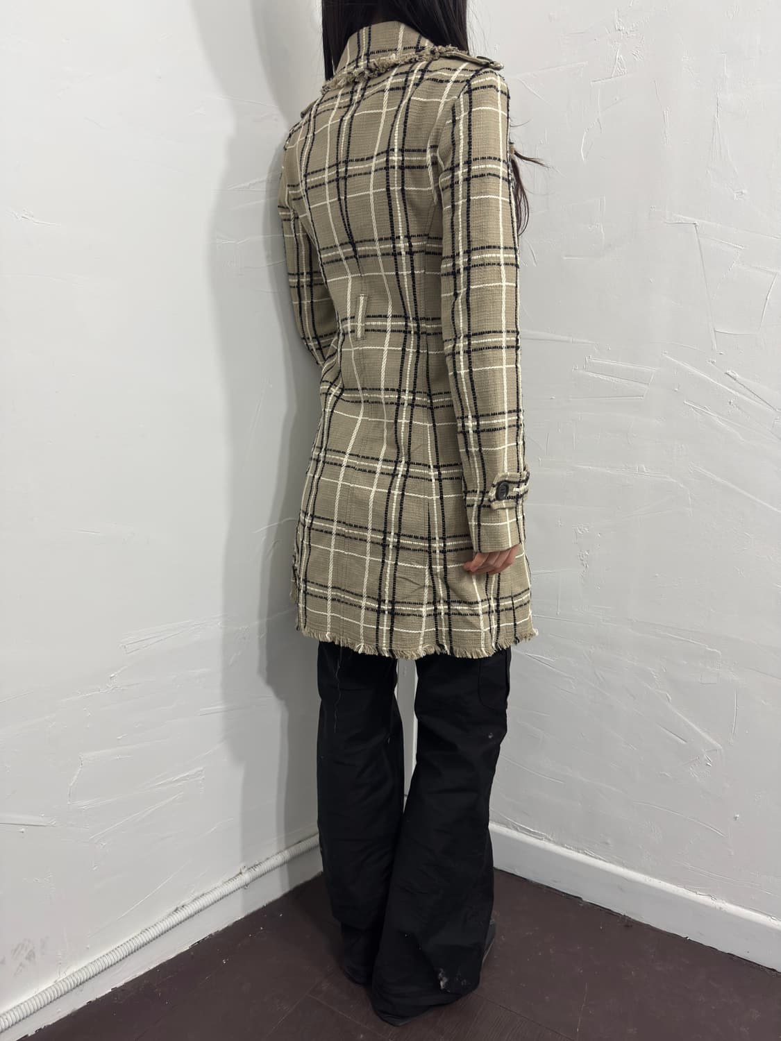 grace class check button jacket 상품이미지6
