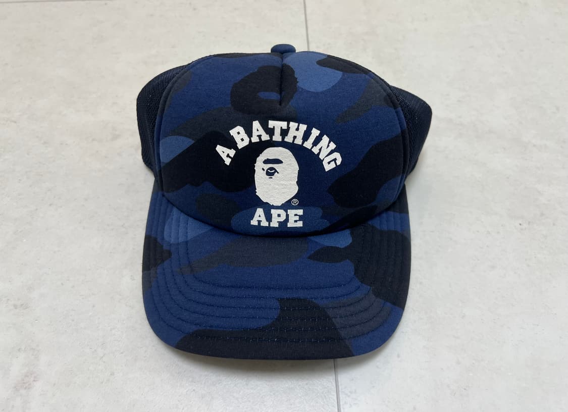 베이프 x JJJ자운드 카모 캡_네이비 상품이미지1