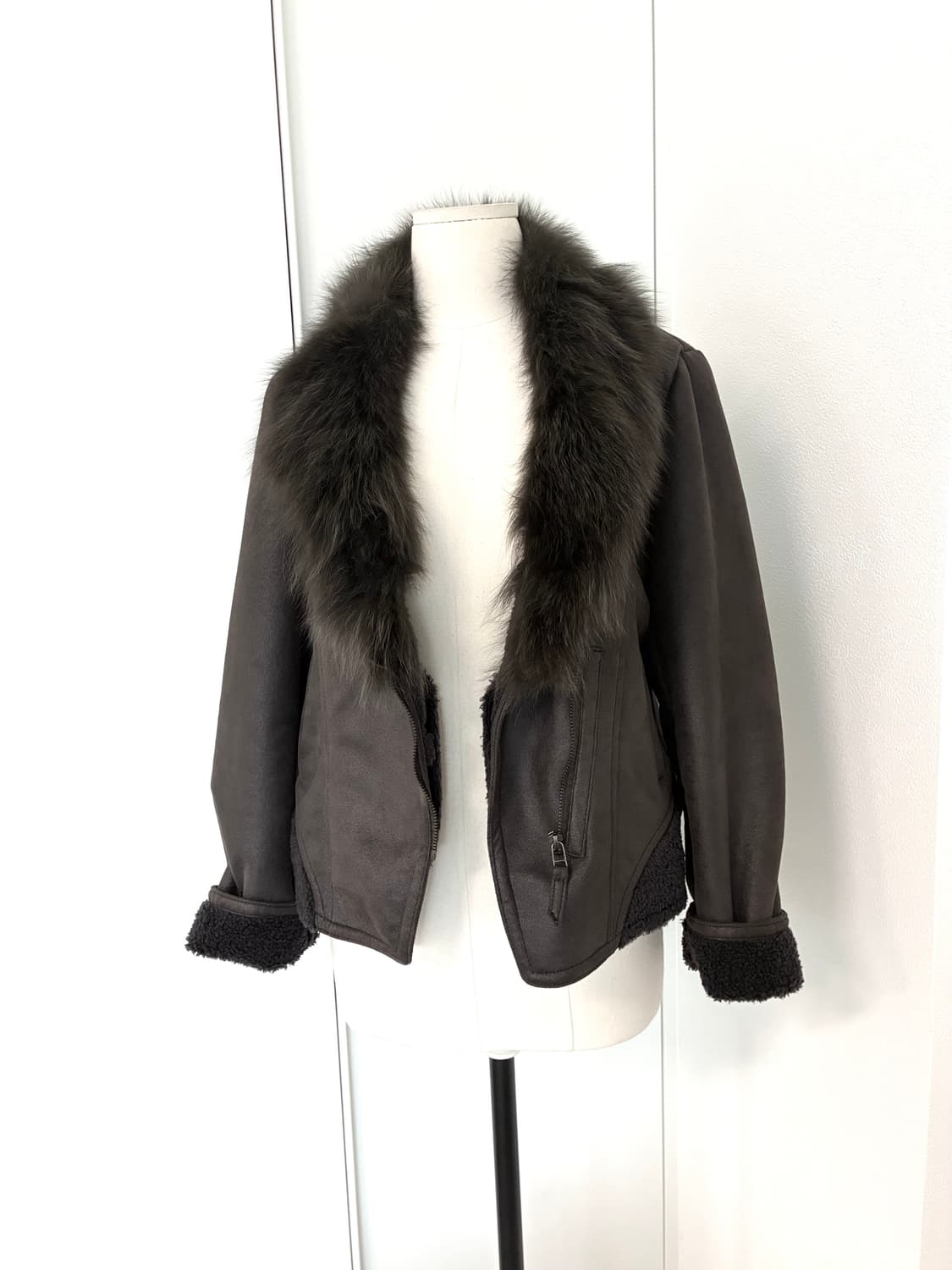 카키브라운 폭스퍼 무스탕 상품이미지6