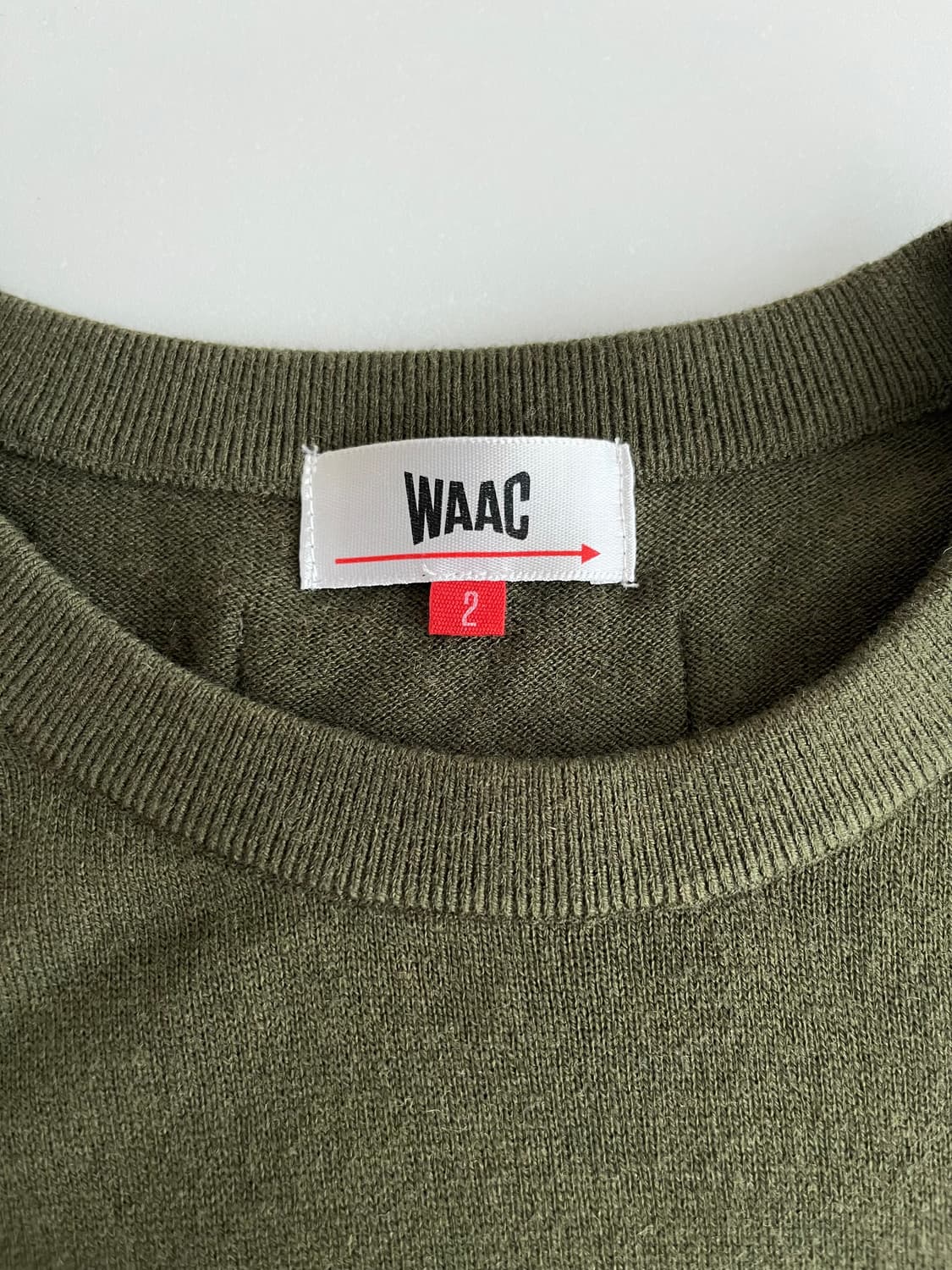 2) 왁 WAAC 니트 카키 상품이미지4