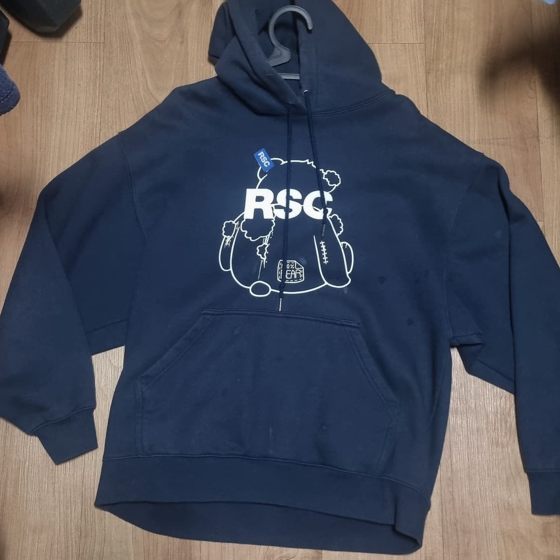 빈티지 RSC 곰돌이 네이비 후드티 상품이미지1