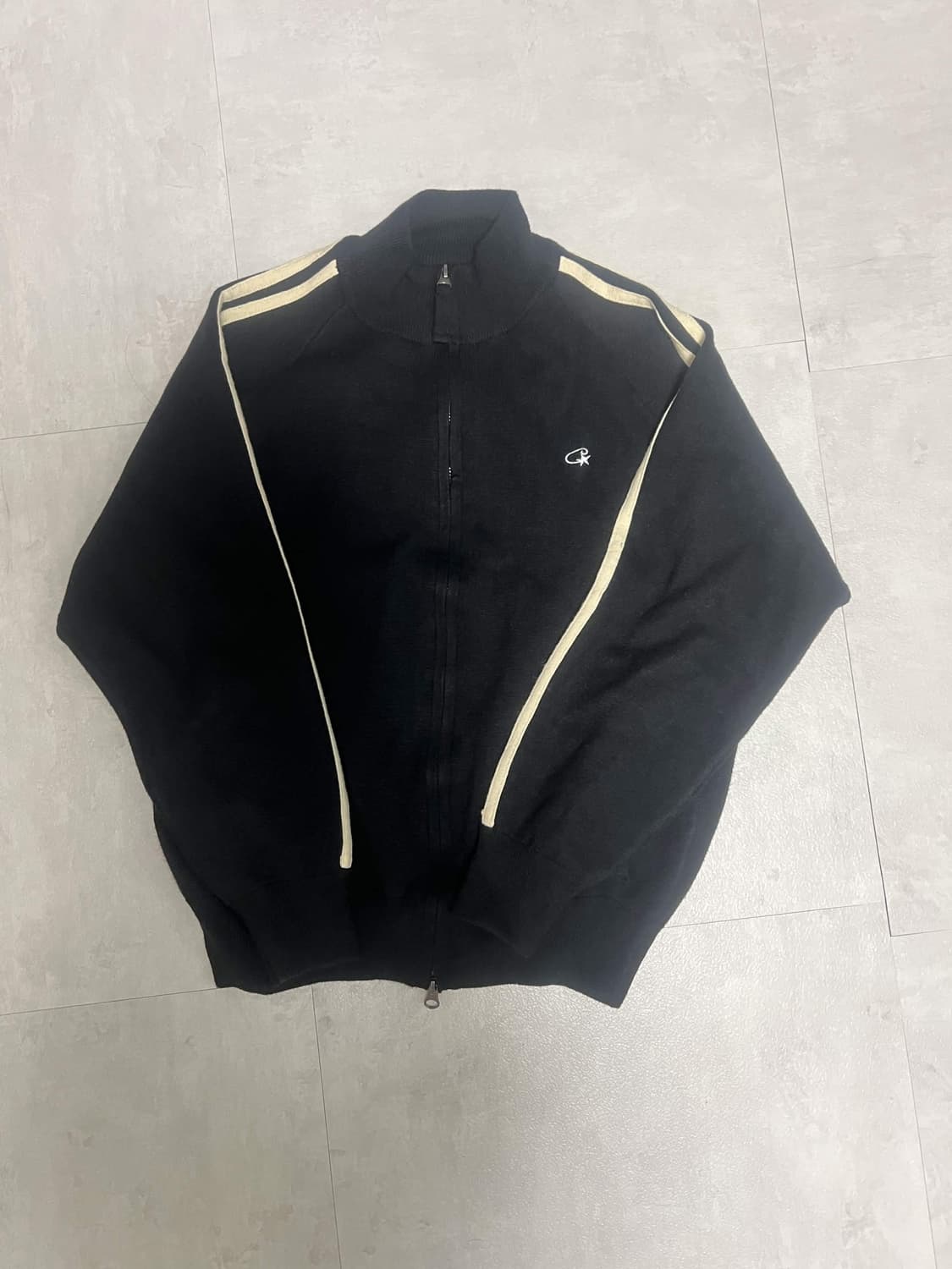 코르테이즈 니트 집업 플리스 블랙 상품이미지3