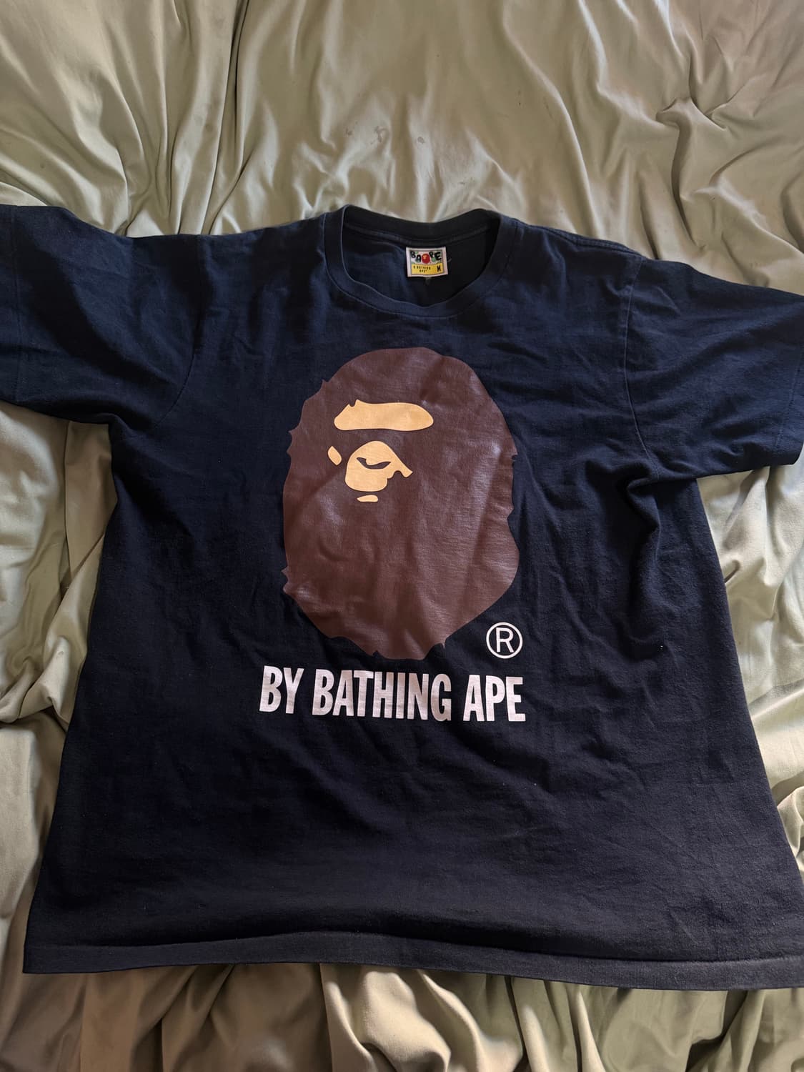 BAPE 반팔 네이비 M 상품이미지1