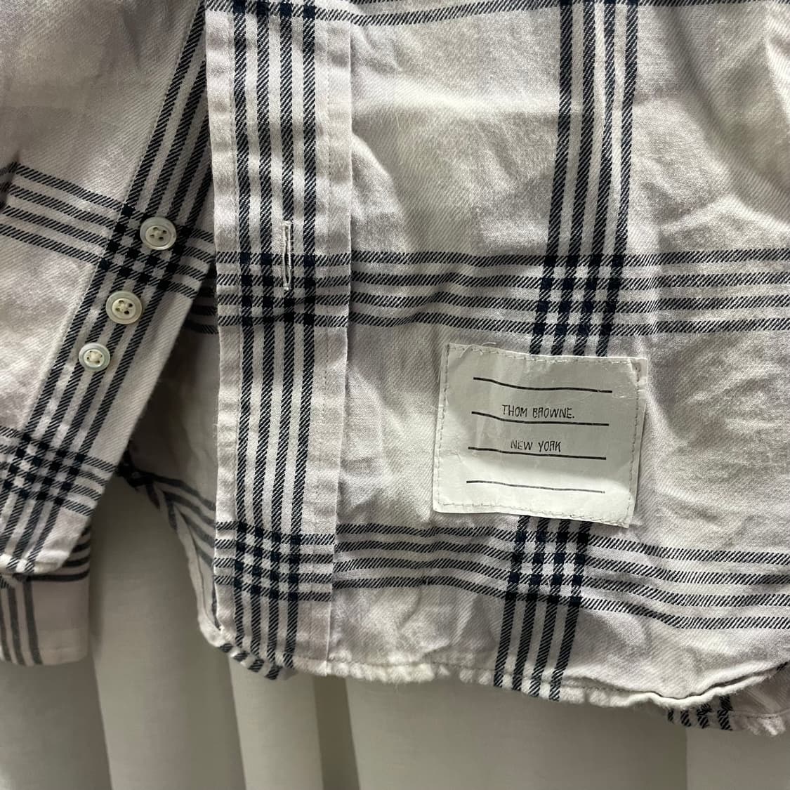 톰브라운/ 테이핑 4선 체크 셔츠/ 2 상품이미지6
