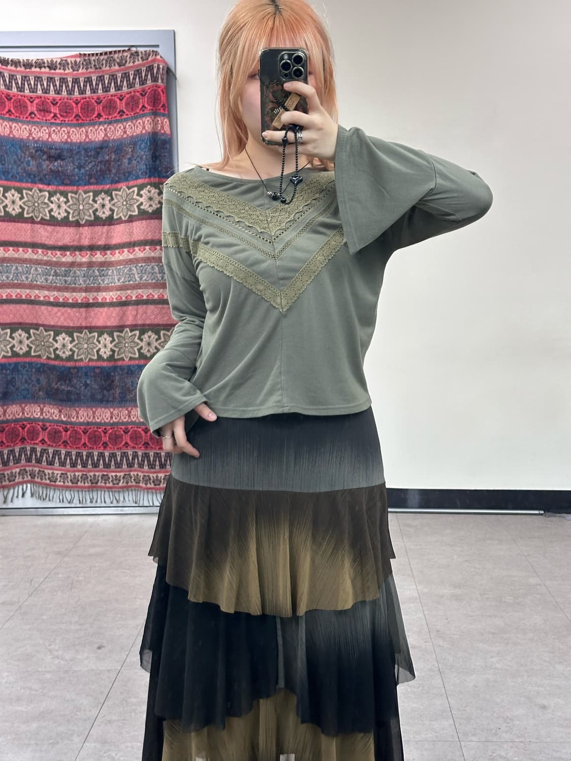 crochet detail long sleeve 상품이미지2