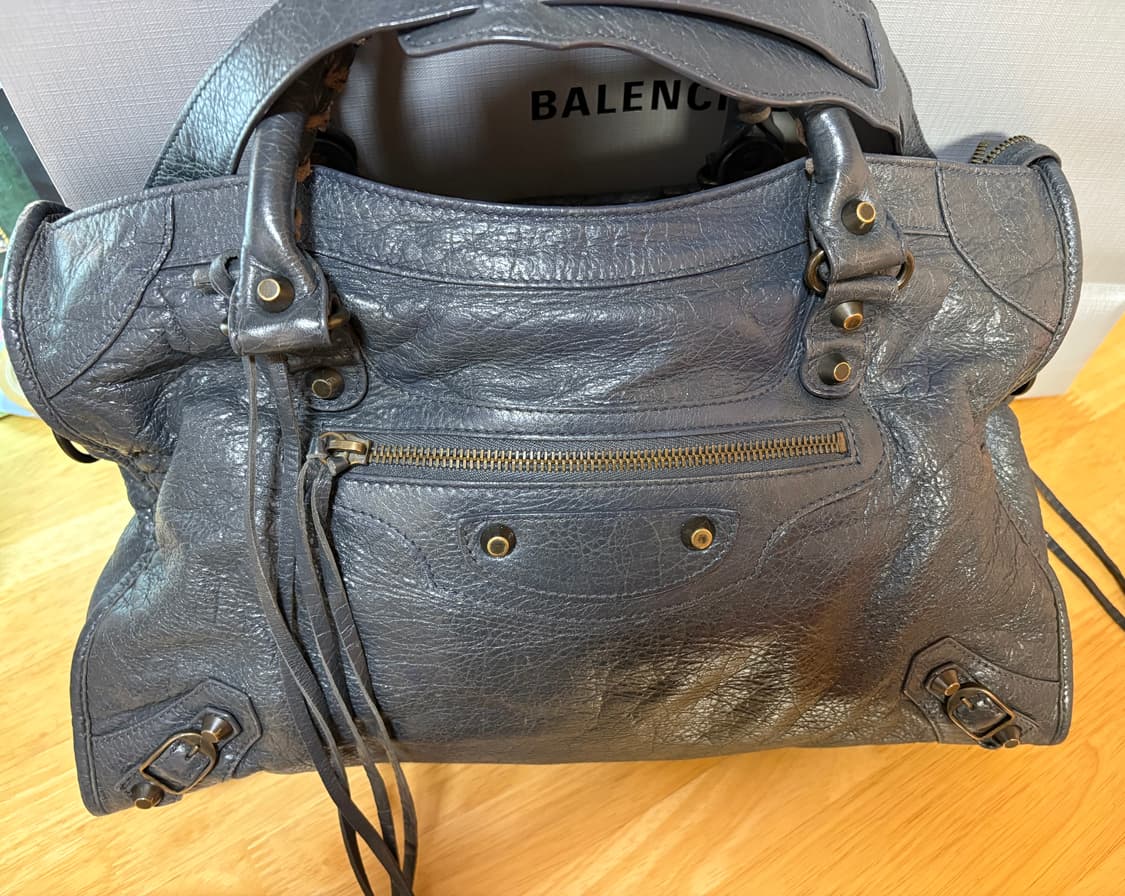 발렌시아가 시티 모터백 그레이 미디움사이즈 상품이미지2