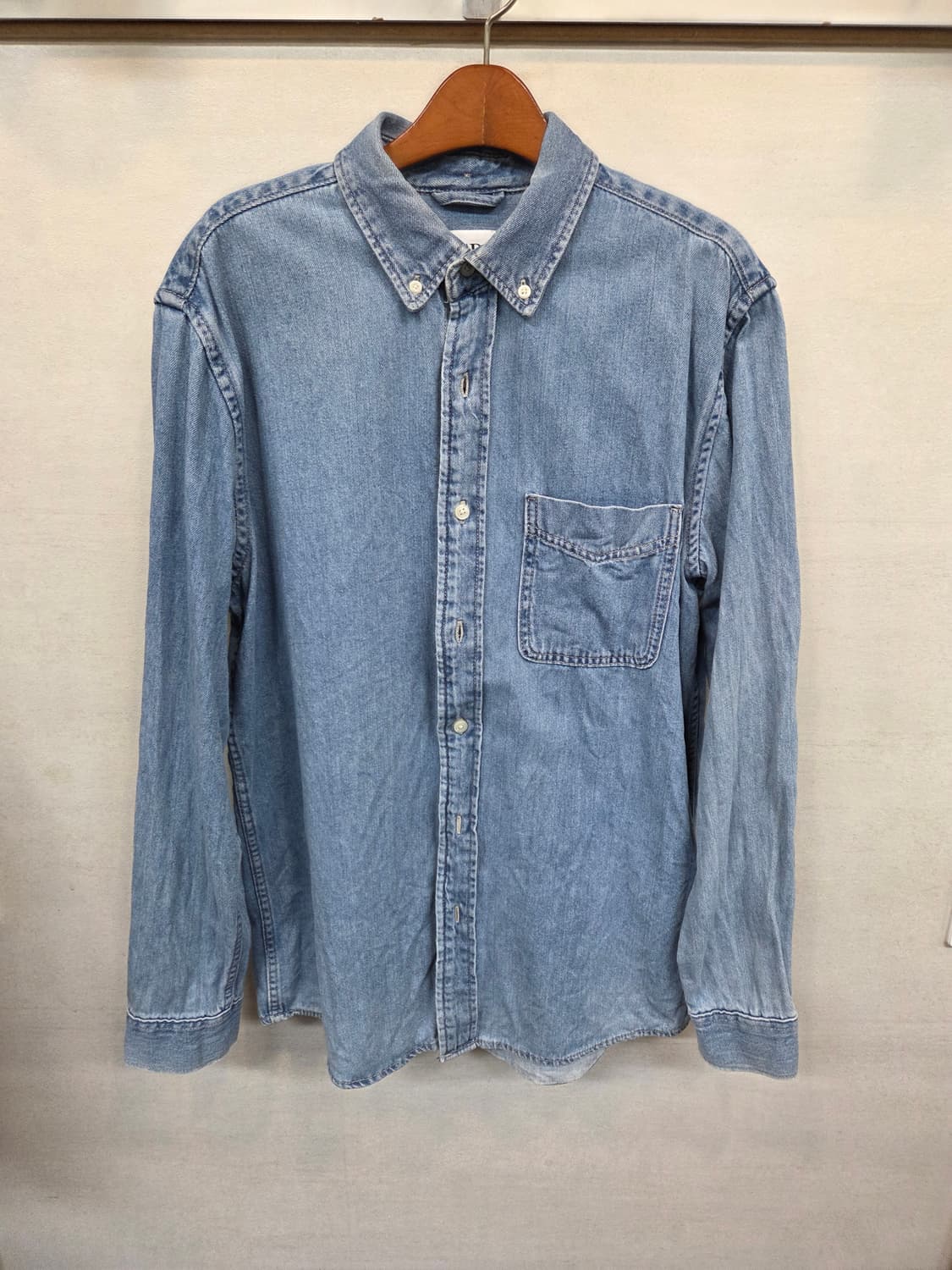 자라 원포켓 데님셔츠 긴팔 L 상품이미지1
