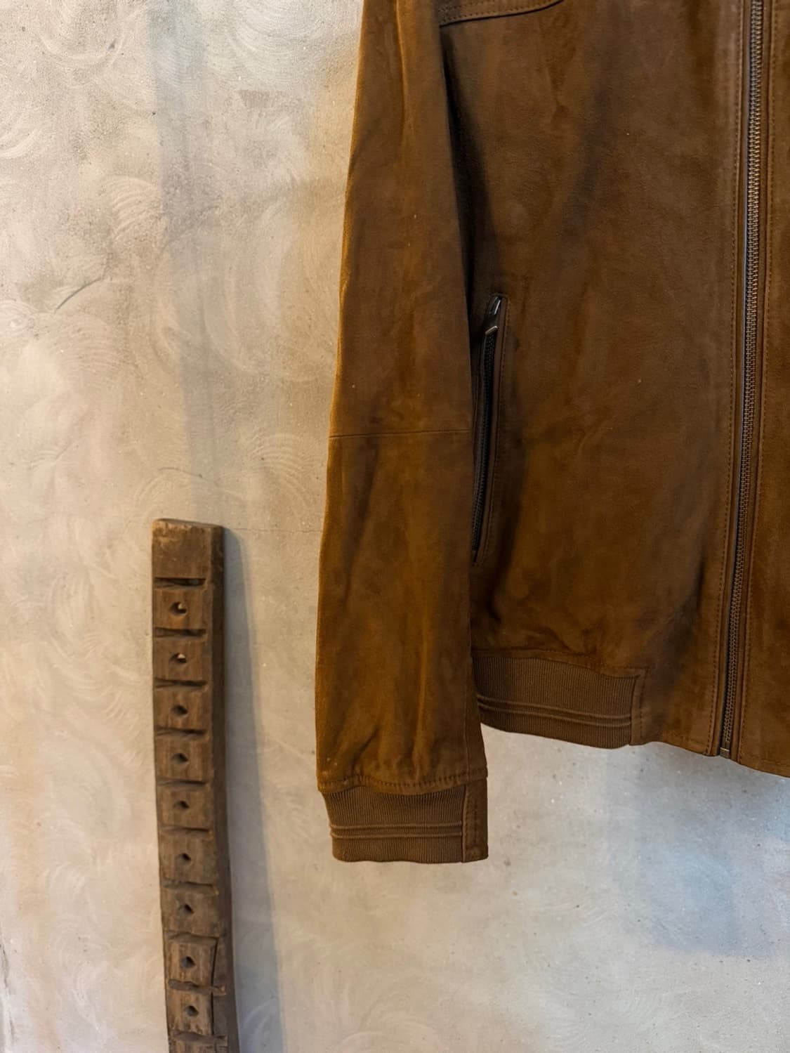 마시모두티 스웨이드 레더 자켓 100 상품이미지5