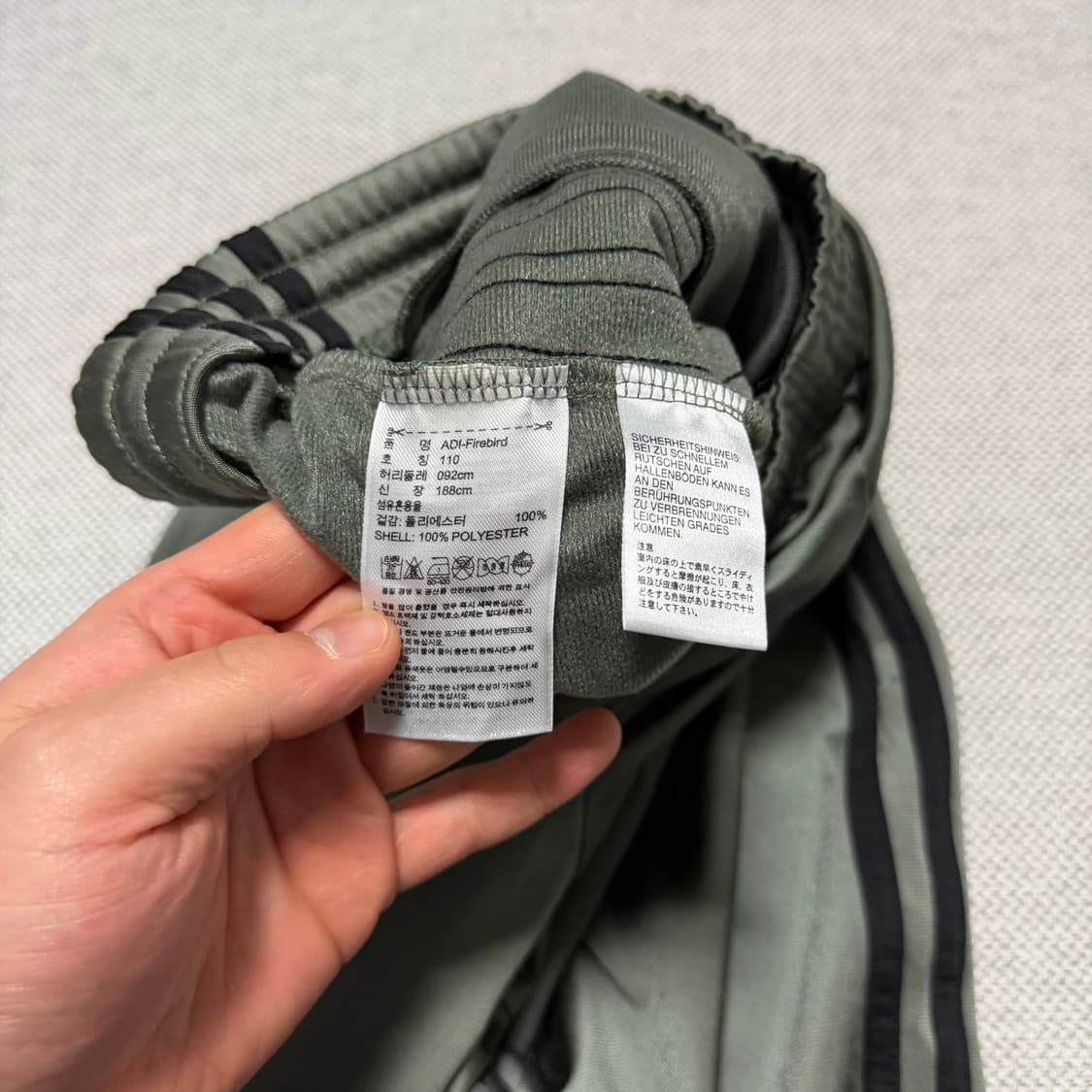 아디다스 파이어버드 카키 팬츠 상품이미지4