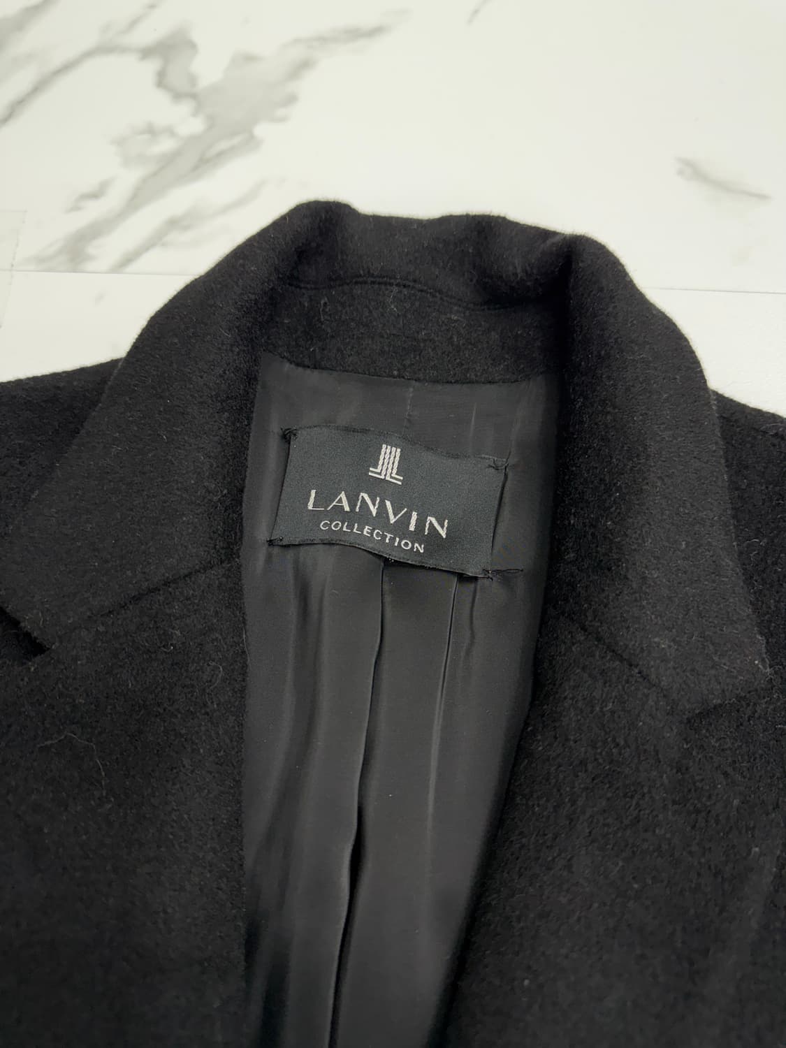 랑방컬렉션 블랙 울 코트 상품이미지3