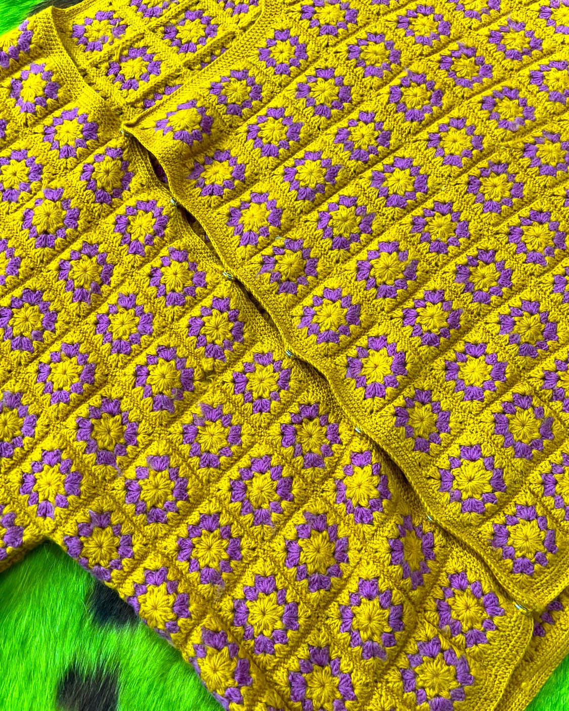 Japan Handmade Crochet Knit Cardigan 상품이미지6