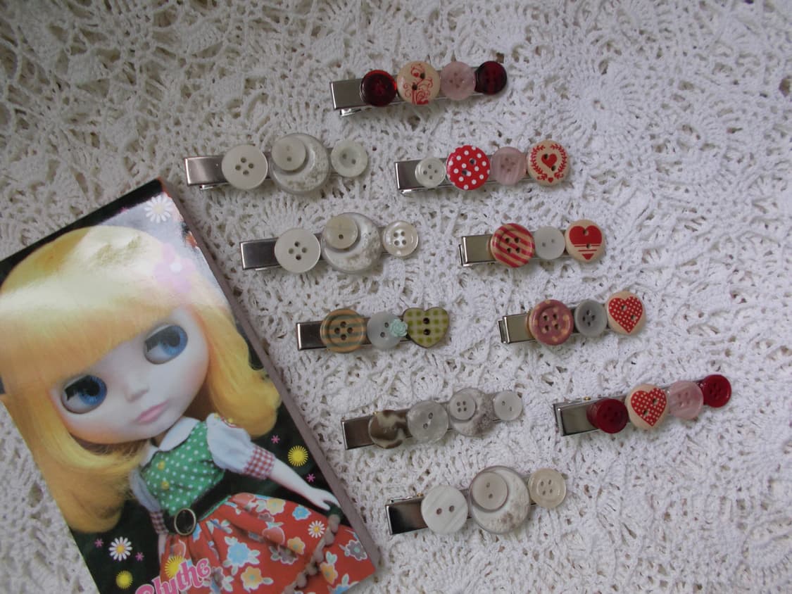 Cottage Core Button Hair Pin 상품이미지3