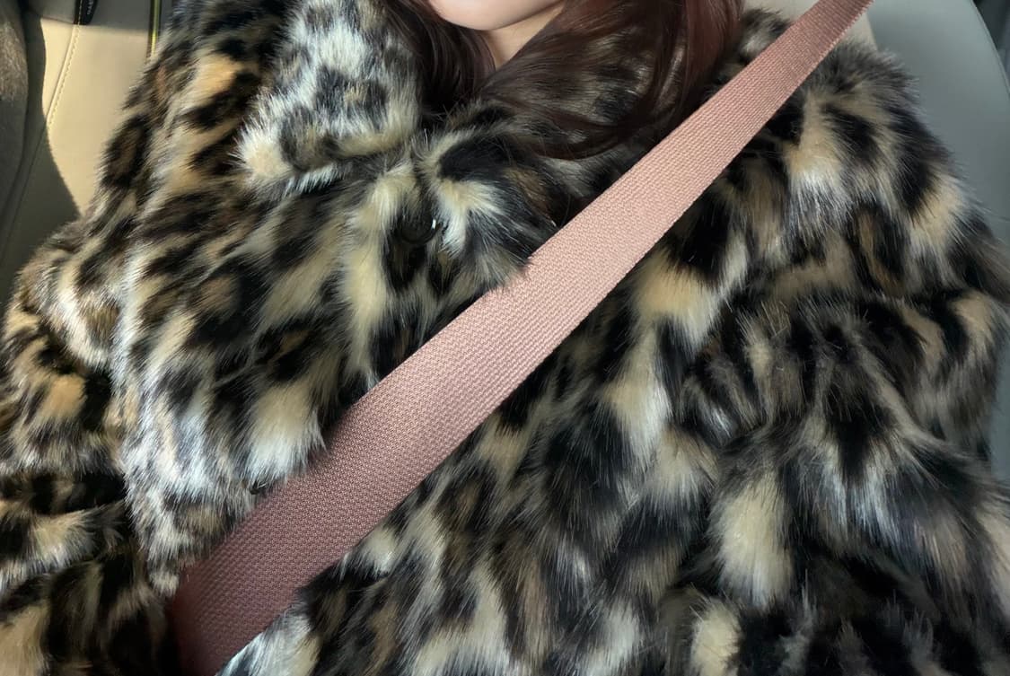 dared leopard faux fur coat 상품이미지3