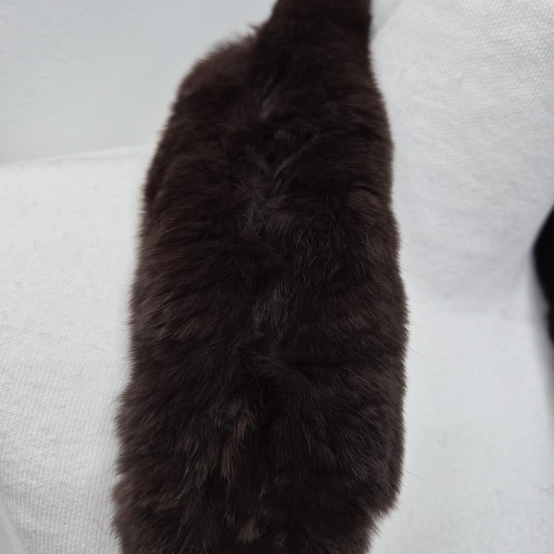 브라운 리얼 렉스 토끼털 퍼 초커 머플러 상품이미지4