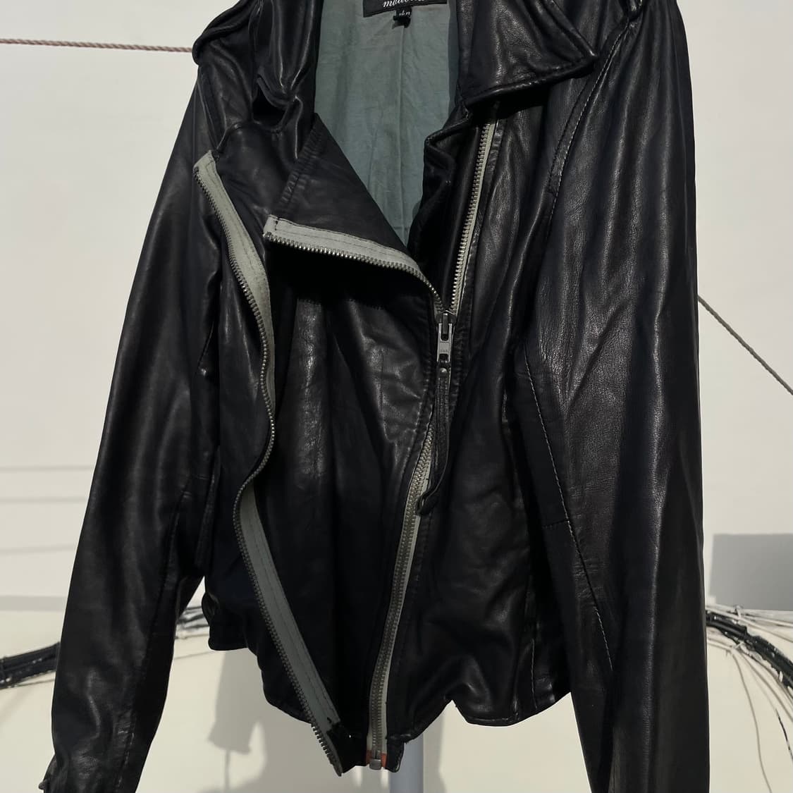 muubaa 더블 레이어드 라이더 자켓 상품이미지2