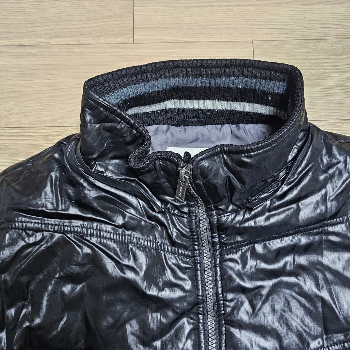 XL 105 ) 컨버스 경량 패딩 모자 탈부착 일본 빈티지 상품이미지5