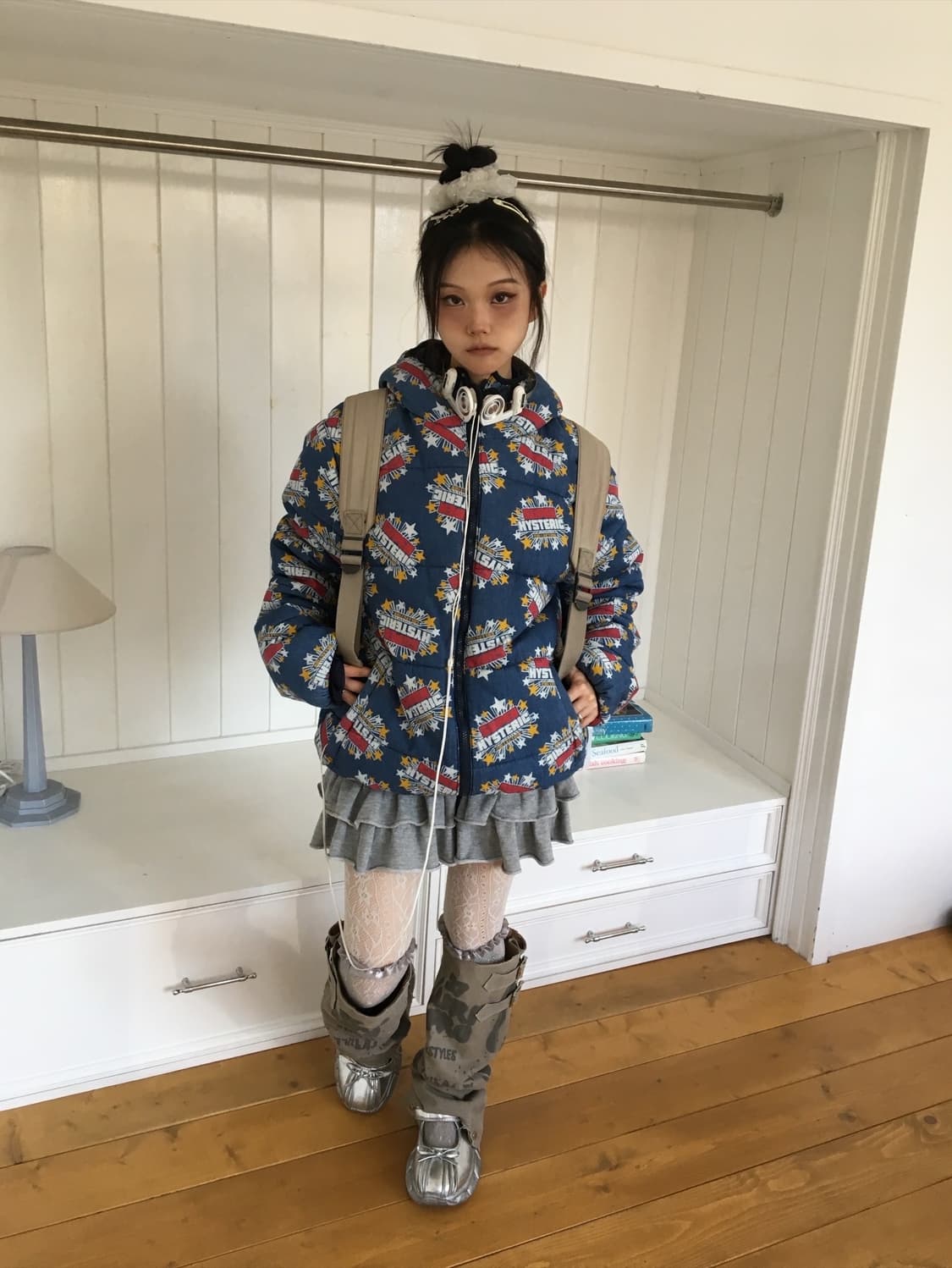 히스테릭글래머 데님 패치 패딩 상품이미지2