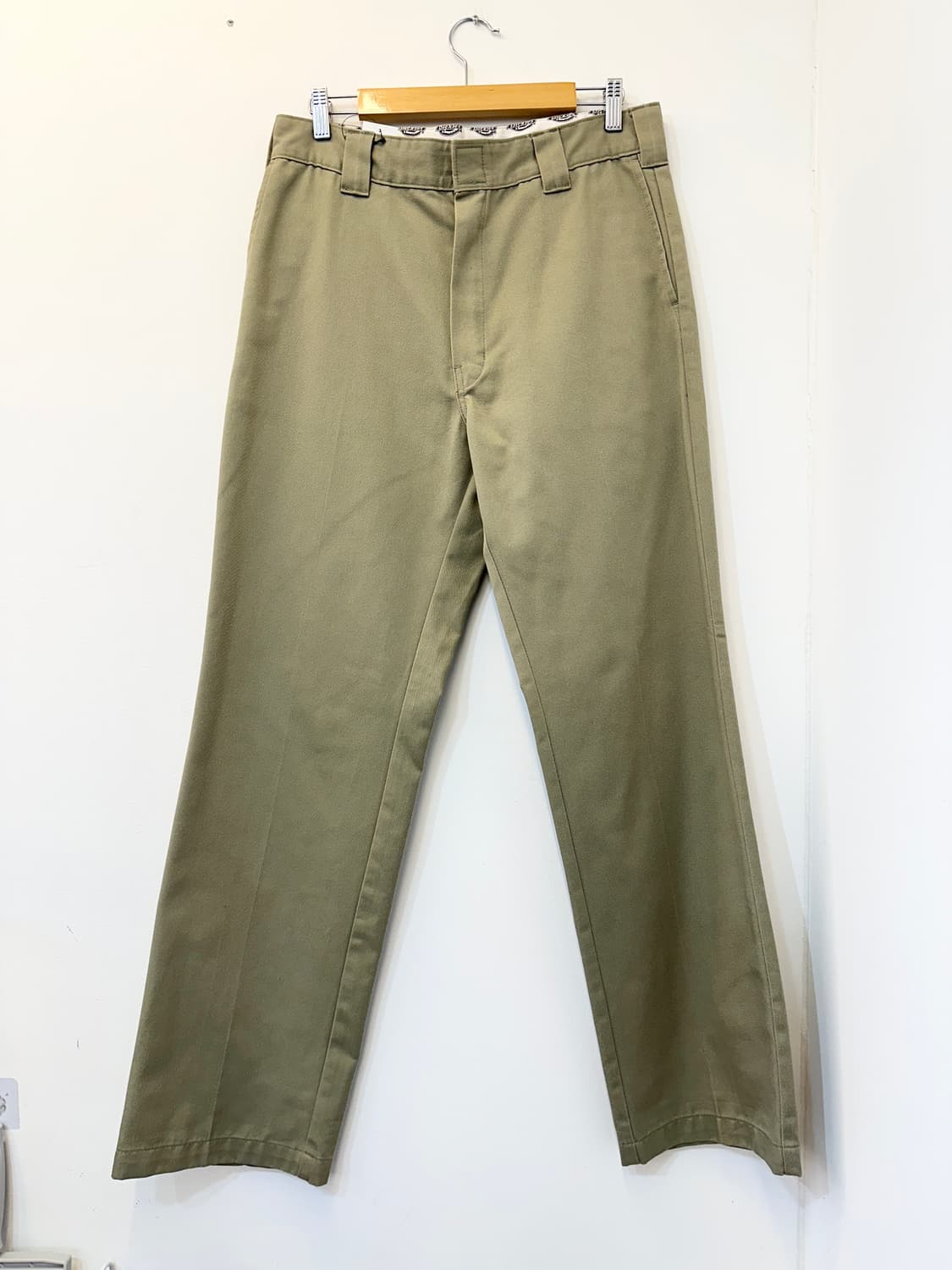 34) 디키즈 카키베이지 면 혼방 일자 팬츠 상품이미지1