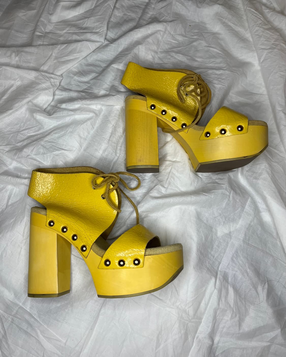 질샌더 옐로우 플랫폼 클로그 샌들 상품이미지3