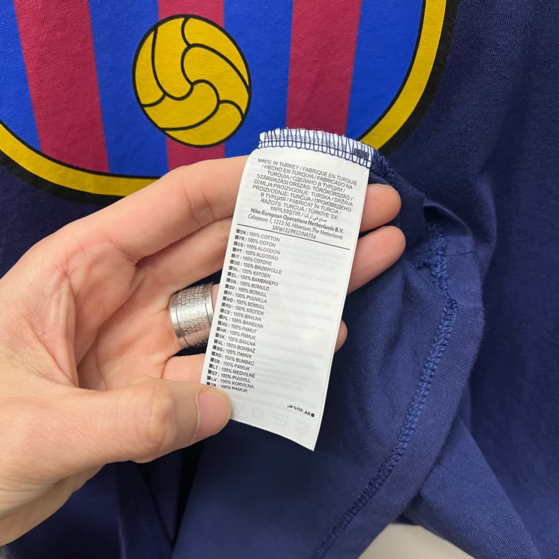 나이키 FC 바르셀로나 반팔티 XL 상품이미지4