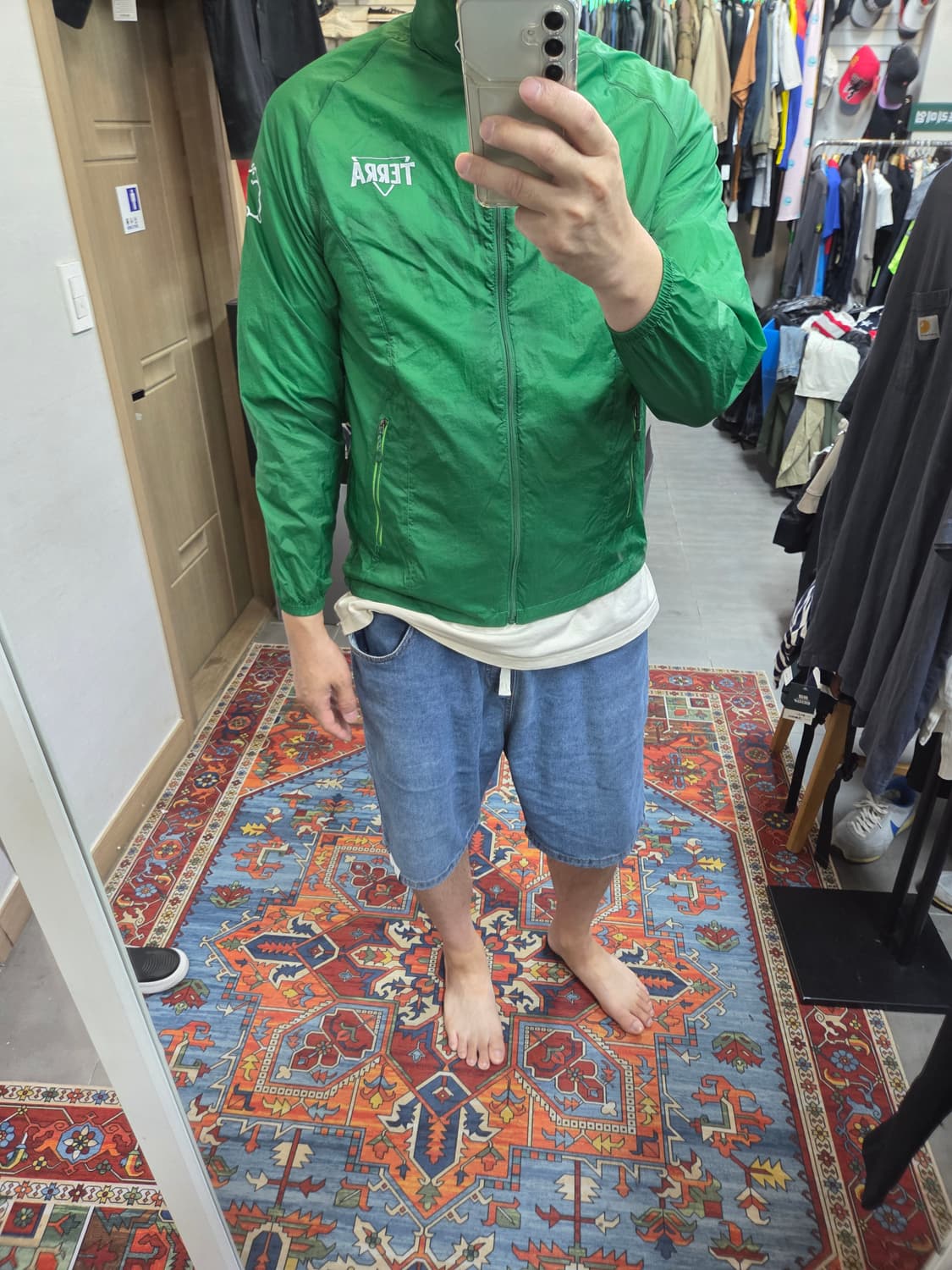 테라 오피셜 나일론 초경량 아웃도어 후드자켓 L 상품이미지6