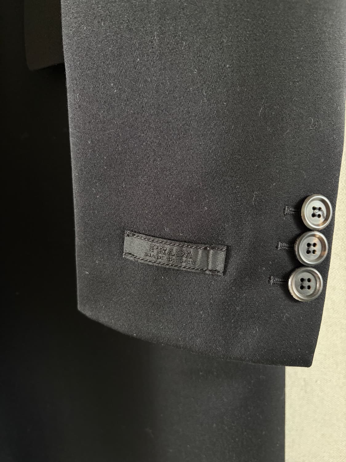 프라다 블랙 싱글코트 50 상품이미지5