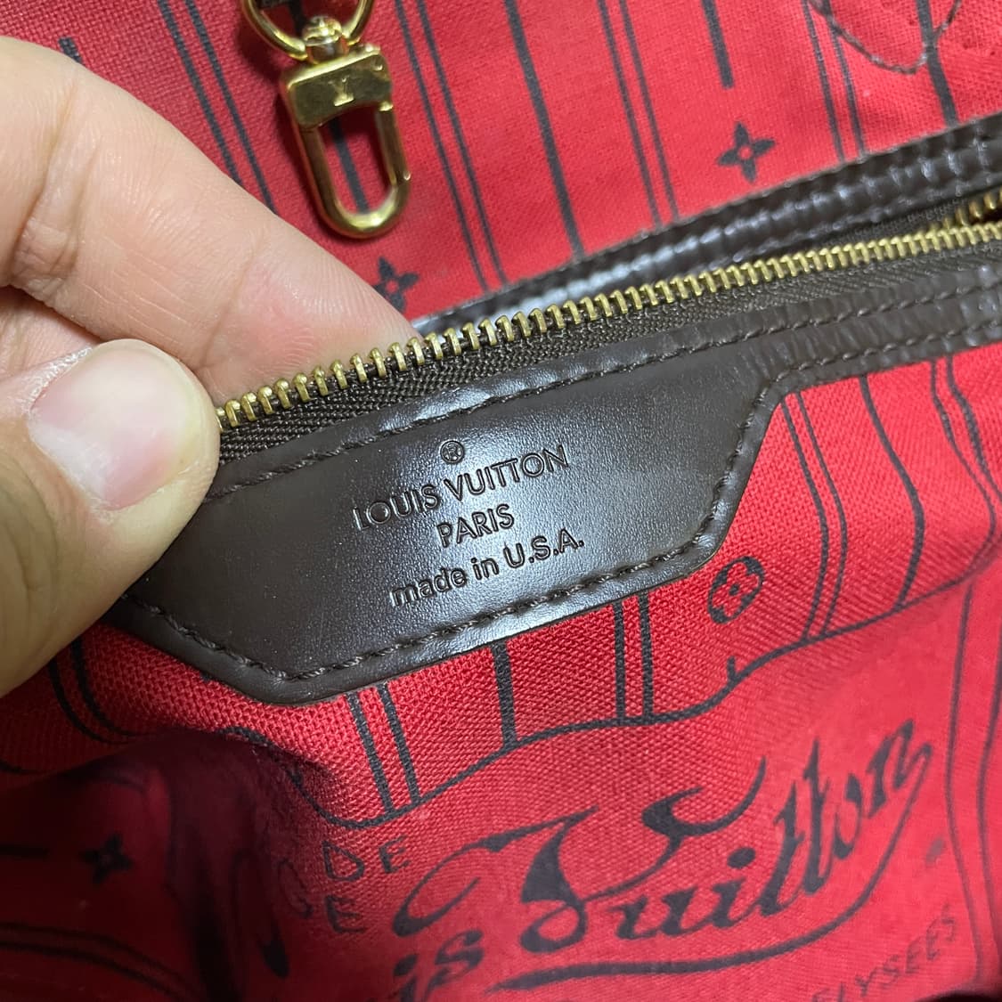 루이비통 다미에 네버풀 GM (손잡이 수선) 상품이미지9