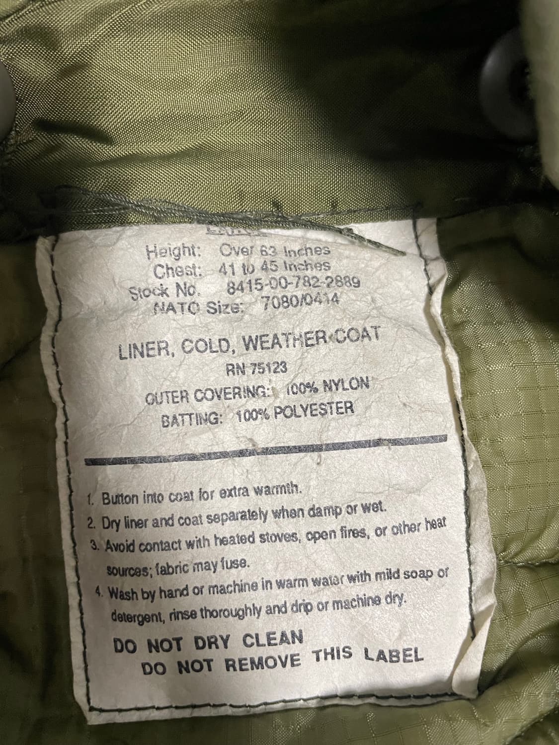 m65og 필드자켓 xl 은지퍼 내피포함 상품이미지2