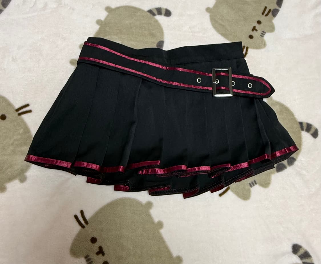 마이크로 플리츠 스커트+벨트 상품이미지1